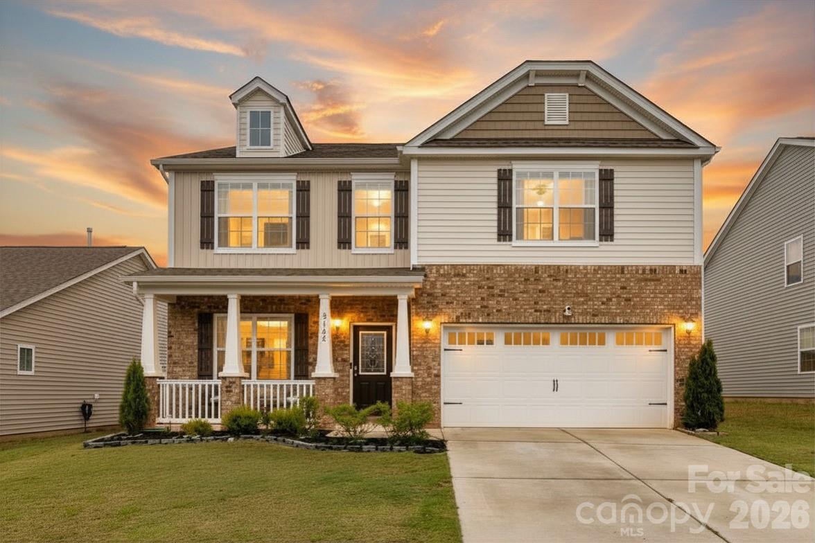 One of the largest homes in Nolen Farm, priced below the neighborhood's average price per square foot. The math works in your favor before you even walk in the door.
Inside, the layout does what good floor plans do: it disappears. The main level flows naturally from living to dining to kitchen, with a large island, granite counters, tile backsplash, and stainless steel appliances. Upstairs, the primary suite, three additional bedrooms, and a loft give everyone room to settle in. The DR Horton foundation warranty conveys.
Step outside and picture slow mornings under the gazebo with your coffee or relaxed evenings at home. And then there is the community itself. Nolen Farm is known for amenities that actually get used: a resort-style pool, pickleball and basketball courts, walking trails, dog areas, and picnic spaces that bring neighbors together. Less than 15 minutes to downtown Belmont, Cramerton, the Goat Island Greenway, and downtown Clover, SC.