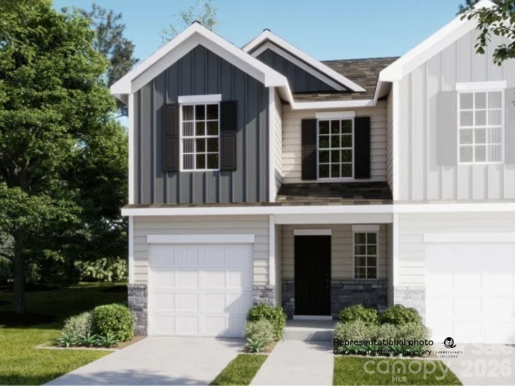 The first level of this two-story townhome is host to a spacious open floorplan shared between the kitchen, Great Room and breakfast nook. Access to a patio makes indoor-outdoor living and entertaining simple. All three bedrooms are found upstairs, including the luxe owner’s suite which features an en-suite bathroom and walk-in closet. Plus, our signature Everything's Included program means you will get quartz or granite kitchen countertops, subway tile backsplash, ceramic tile, and luxury vinyl plank flooring at no extra cost! River Ridge Townes is a community that offers a serene lifestyle just 20 minutes away from Uptown Charlotte, making it easy to enjoy the best the city has to offer. Walkable retail experiences are just four minutes away at Farmington Village. Nearby Harrisburg Park and PNC Music Pavilion offer tons of outdoor recreation and activities.