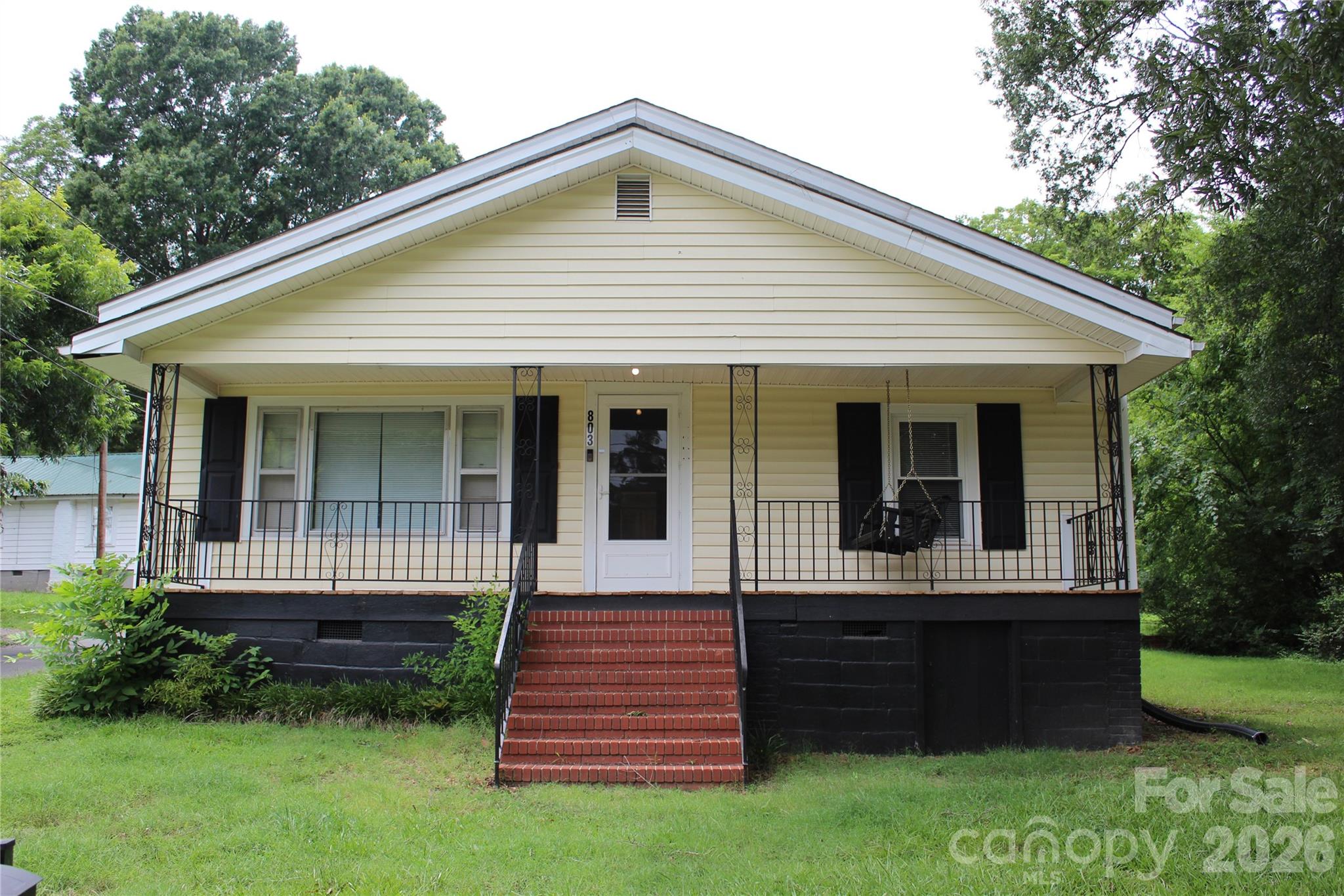 Move-in ready and beautifully updated! This charming 2-bedroom, 1-bath home features a new roof, updated HVAC, fresh paint, and new flooring throughout. The bright, inviting interior offers comfortable living spaces, while the kitchen is equipped with stainless steel appliances for a modern touch. Whether you're a first-time homebuyer, looking to downsize, or seeking an excellent investment opportunity, this home is ready for its next owner. Conveniently located near downtown Albemarle with easy access to shopping, dining, schools, parks, and everyday amenities. Don't miss this opportunity to own an updated home at 803 Long Street—schedule your private showing today!

Back yard features an oversized lot, ready for your ideas!