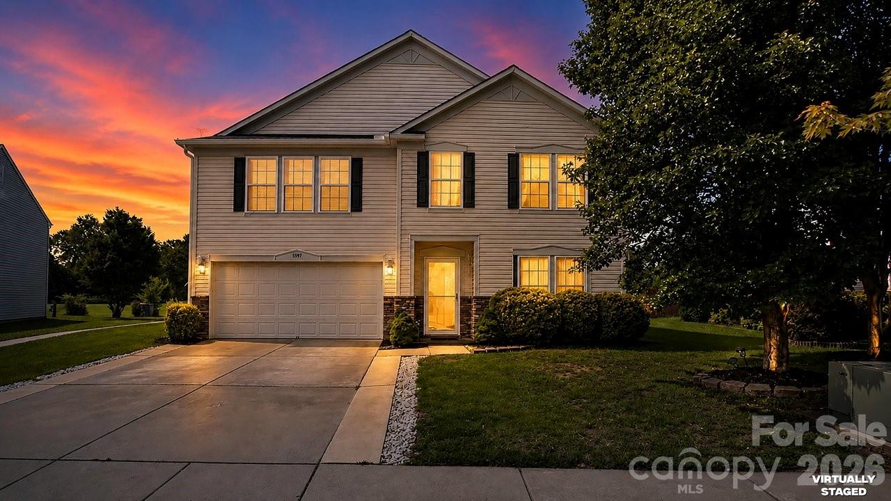 Welcome home to this spacious 5-bedroom residence in the beautiful Providence Manor community of Harrisburg! Designed with both productivity and relaxation in mind, the main level features a bright and inviting living room and a generous family room perfect for cozy movie nights or everyday gathering. Hosting gatherings is a breeze with the formal dining room area, which flows effortlessly into the heart of the home: the kitchen. Complete with an incredibly spacious breakfast area, this light-filled kitchen space is perfect for casual morning coffee, quick weeknight dinners, or casual weekend brunching. 

The second level is an absolute standout, offering an exceptional and highly functional layout. Here, you will find a massive loft area providing a versatile second living space, a dedicated upstairs office space perfect for working from home, and three generously sized secondary bedrooms. The true crown jewel of the upper floor is the sprawling 15x24 primary bedroom suite—an expansive, private retreat with more than enough room for a king-size layout and a dedicated sitting area.

Stepping out back, your private patio overlooks an expansive community green space, giving you an extended backyard feel with endless room to stretch your legs for games of kickball, soccer, or neighborhood gatherings, while the adjacent community playground is just steps away. This scenic view brings a unique touch of nature to suburban living, where you can routinely spot deer visiting the tree line at dusk.

Big-ticket updates bring ultimate peace of mind, with both the roof and the HVAC systems completely replaced within the last 2-3 years. Recognizing that a new owner will want to put their personal stamp on the home, the sellers are generously offering a $5,000 flooring allowance at closing, allowing you to easily replace the current bedroom carpeting with the flooring material of your choice.

Perfectly situated in the heart of Harrisburg, this home places you in a vibrant, fast-growing community and fantastic local parks like Harrisburg Park. Enjoy an easy commute to University City, Uptown Charlotte, and Concord Mills, alongside plenty of local shopping, dining, and community events. Don't miss out on this incredible blend of space, updates, and community charm!