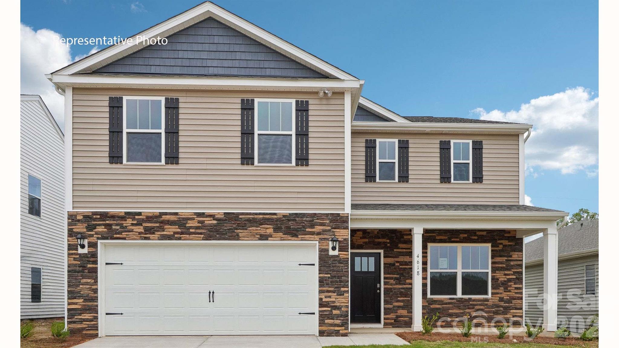This double-story home offers a charming & functional design, perfect for those seeking comfortable & accessible living space. The Galen features an open floor plan, creating a spacious and airy feel. This home offers three bedrooms, two & a half bathrooms & a two-car garage. As you step inside the home, you’ll be greeted by an inviting foyer that leads you into the center of the home. The open concept layout seamlessly connects the kitchen & great room. The kitchen is equipped with modern appliances, ample storage space, walk-in pantry, & a center island, & is perfect for cooking and casual dining. Escape to the next floor & be amazed by the luxurious primary suite, which offers a large bedroom space, en-suite bathrooms with dual vanities, & large walk-in closet. The additional bedrooms provide comfort & privacy & share access to a secondary bathroom. There are multiple flex rooms in this home that can be converted to fit your specific needs. This home includes a loft and backs up to woods! Don’t miss out on this opportunity!