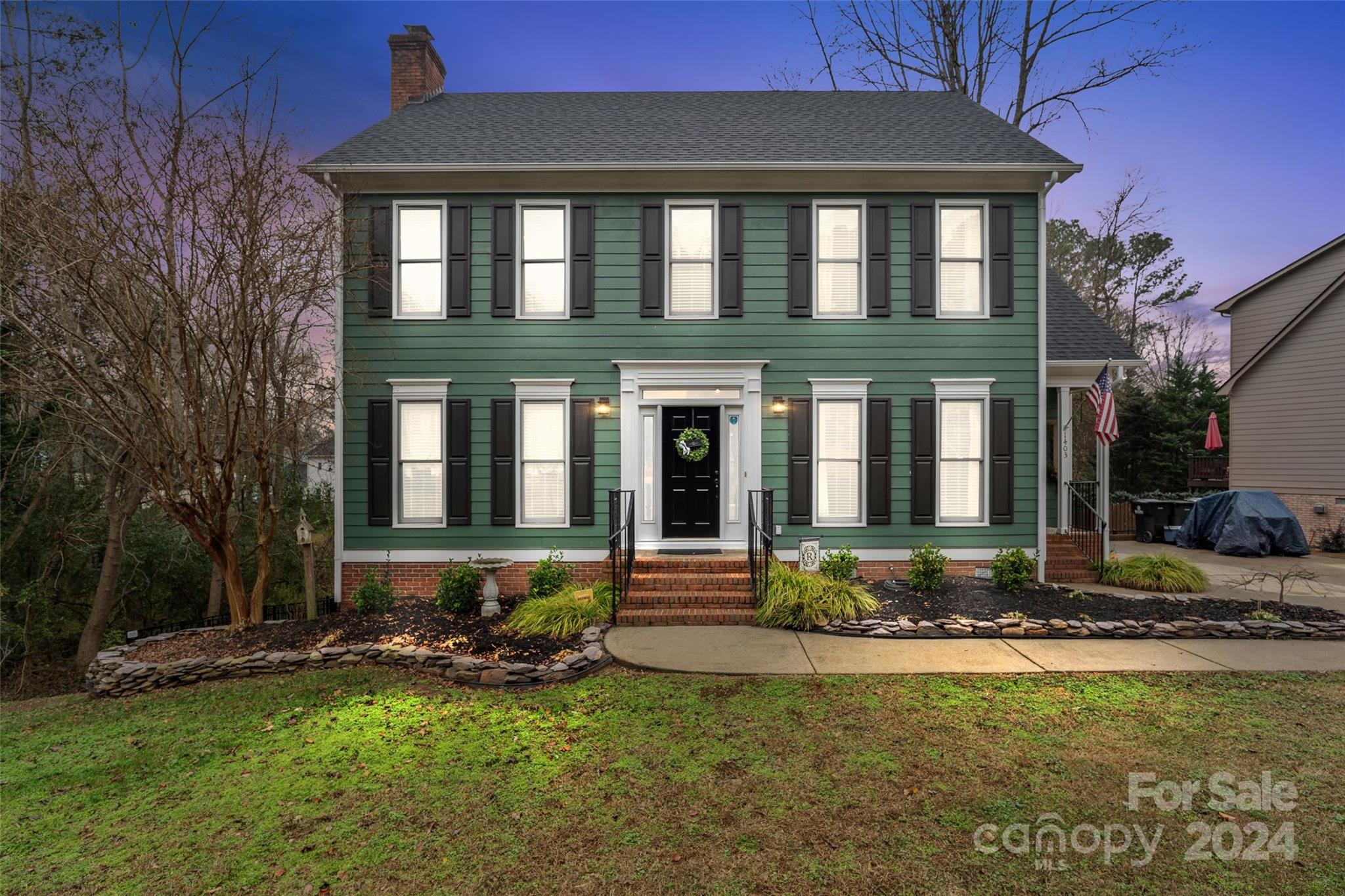 This stunning home in the highly sought-after Ashley Park neighborhood combines charm, modern upgrades, & an unbeatable location. The main floor features a spacious living room with a gas fireplace, formal dining room, full laundry room, & an eat-in kitchen with granite countertops & stainless steel appliances. The half-bath was just renovated with new tile flooring, sink, toilet, & paint. Outside has a large, refinished back deck with new roof, railings, decking, & paint. Upstairs offers three bedrooms, including a primary suite with vaulted ceilings, a jacuzzi tub, dual vanities, & a separate shower. The walkout basement includes a 4th bedroom with a large walk-in closet, currently used as storage. 2024 upgrades include a brand-new roof on the home, shed & added to the back deck, new A/C & furnace, fresh paint throughout, updated light fixtures, & landscaping. The private, fenced backyard includes a 12x16' storage building. Whole-house alarm system & exterior cameras are included.