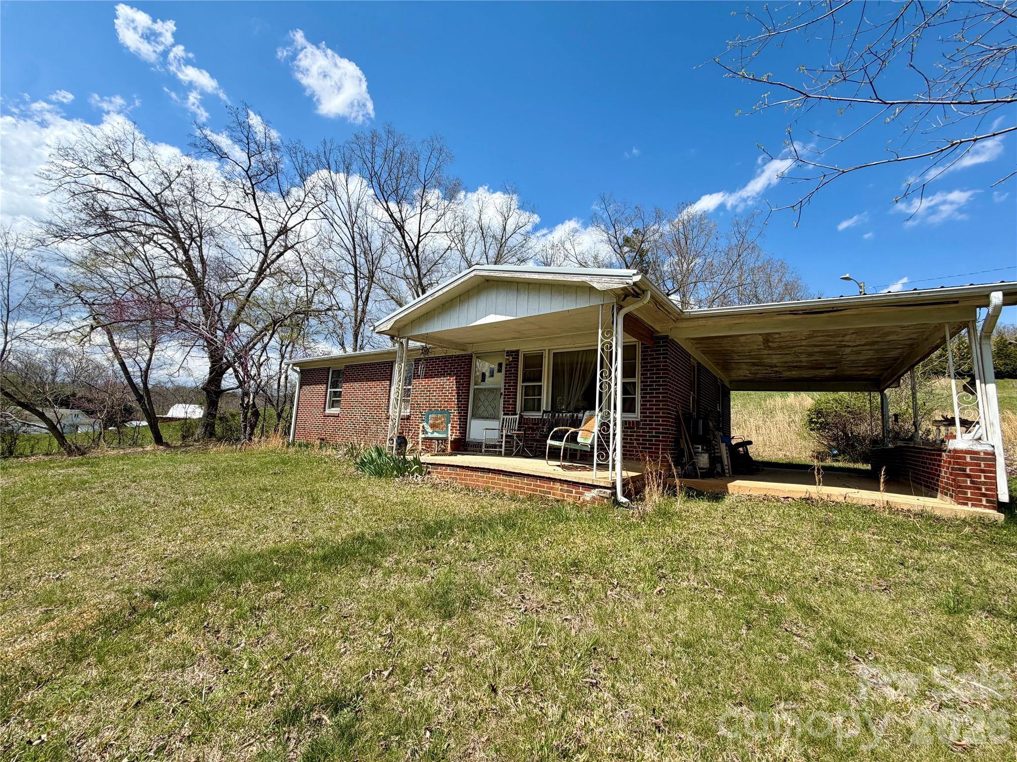 Investor alert!  This is a great fixer upper, fix and rent or flip, build on the upper lot.  Sweet family home on 1.48 beautiful open acres in Alexander.  3 bedroom 1 bath brick ranch sits in an idyllic setting in the country.  Upper field provides another beautiful building site with easy access.  Visit the neighboring farm stand for local goodness. This home is sold as is.  Bring your vision to life on this mountain property.