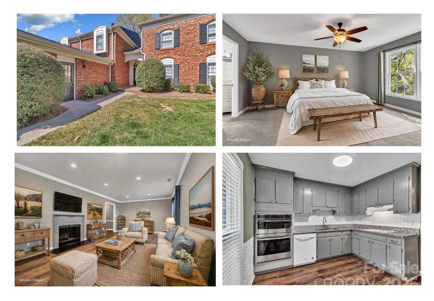 Welcome home to this move in ready 3 bedroom, 2.5 bath end unit condo.You are greeted in a quaint entry that leads to open concept living and dining room areas.Doors off the dining area lead to your private patio that you can enjoy day or night and watch the wildlife in the woods nearby. With newer LVP downstairs, new carpet upstairs and neutral painted walls you will easily be able to make this your own! Quail Hollow Estates residents can enjoy a beautifully maintained community w/ prof landscape and common area/building maintenance. Residents can spend their free time at two 8ft POOLS, clubhouse w/patio,3 scenic lakes,tennis/pickleball courts. You also have access to over 30 acres of community land and walking trails. Close to uptown, nearby shopping, restaurants, highway access, light rail and Southpark as well as a neighborhood entrance to Little Sugar Creek Greenway. HOA fee (Lowest in this subdivision) includes water,trash and exterior maintenance.