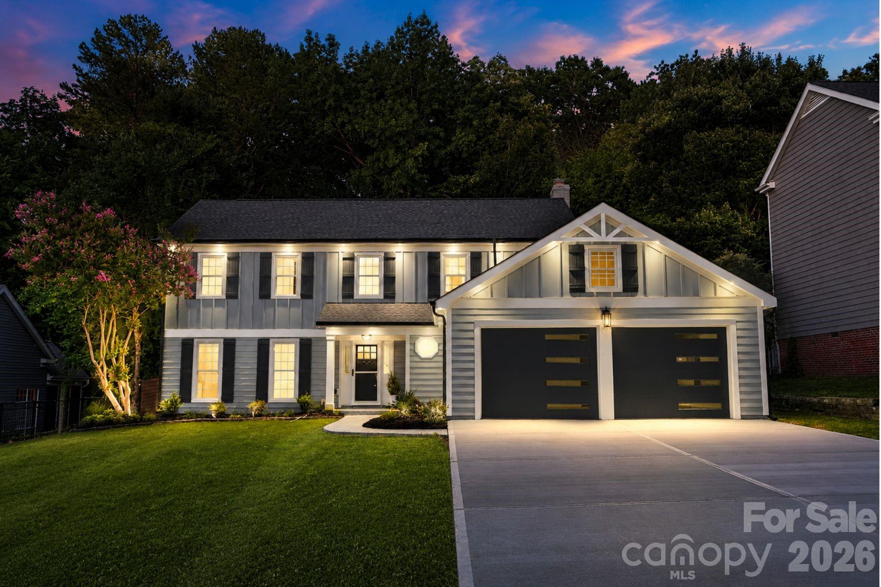 Stately 2 Story Home UPDATED & Ready for you! Come see all the details starting with the NEW Driveway, stamped concrete walk-way & WOW those Designer Garage Doors! Once you enter this home you will be impressed with the attention to detail. UPSCALE Wide-Plank "Revwood Select" Natural Flooring by Mohawk, Designer Lighting & Plumbing Fixtures throughout & BEAUTIFUL Iron Ore Doors set this home apart from all the others! What a pleasure to host your Family & Friends in the Formal Living & Dining Area. The Kitchen is INCREDIBLE with NEW Custom Cabinetry, Quiet Close Doors, NEW Stainless Steel Appliances, Built in Cabinet Pantry, Incredible Quartz counter-tops with Breakfast Bar. OPEN Floor-plan makes Family time fantastic in the Breakfast area & large Great room with Fireplace. The main floor also includes a laundry closet & beautiful 1/2 Bath. Upstairs are the primary bedroom, 3 additional bedrooms, & a full bathroom. The primary bedroom features wide shiplap vaulted ceilings, designer ceiling fan an double closets. The Primary Bath is beautiful with Designer tile floors, HUGE tile shower and NEW Designer Dual Vanity with Quartz counter-tops. The oversized garage holds 2 vehicles and has a lot of extra storage space. Step into your backyard oasis!! HUGE Wood deck flooring with Gazebo/Pergola covering you on the hot sunny days, HUGE Stamped patio with Built-in Firepit to enjoy those chilly fall nights. The upgrades do not stop there either, WOW look at that Privacy Wood Fencing! Just beautiful from the inside out! New Roof!! Come see this amazing home today!