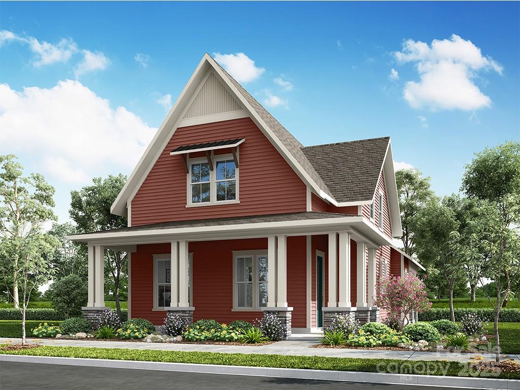 New home under construction in Fort Mill with a summer completion. This charming Cottage is conveniently located in Springfield Town Center where you can enjoy walking to local area restaurants, shops and the Harris Teeter. Features on the main level include open living with the family room leading into a beautiful kitchen with a large center island. The primary bedroom on the lower level leads out to a beautiful rear porch perfect for entertaining. A large front porch overlooking our center courtyard, this green space will be the heart of the community. The upper level features two spacious bedrooms, walk-in closets plus one full bath. The loft space makes a great home office or bonus room. Also finished the walk-out storage area as additional flex space. Note the additional square footage. You don't want to miss this opportunity to own a brand new home in Fort Mill!