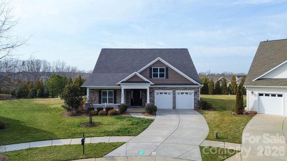 Prime move-in-ready 55+ home offering low-maintenance, upgraded living and strong community amenities in the desirable Cornelius/Lake Norman area. One owner loaded Carson model on a private 0.6-acre cul-de-sac lot in The Forest at Bailey’s Glen (Cornelius/Lake Norman). This 3-bed, 2-bath open-layout home features high ceilings, a chef’s kitchen with granite and gas cooktop, a spacious primary suite with dual walk-in closets and laundry access, a flexible third bedroom/office, screened porch, oversized two-car garage, and energy-efficient low-maintenance features. Located in an active 55+ community with resort-style amenities (pool, fitness, pickleball, bocce, craft studios)