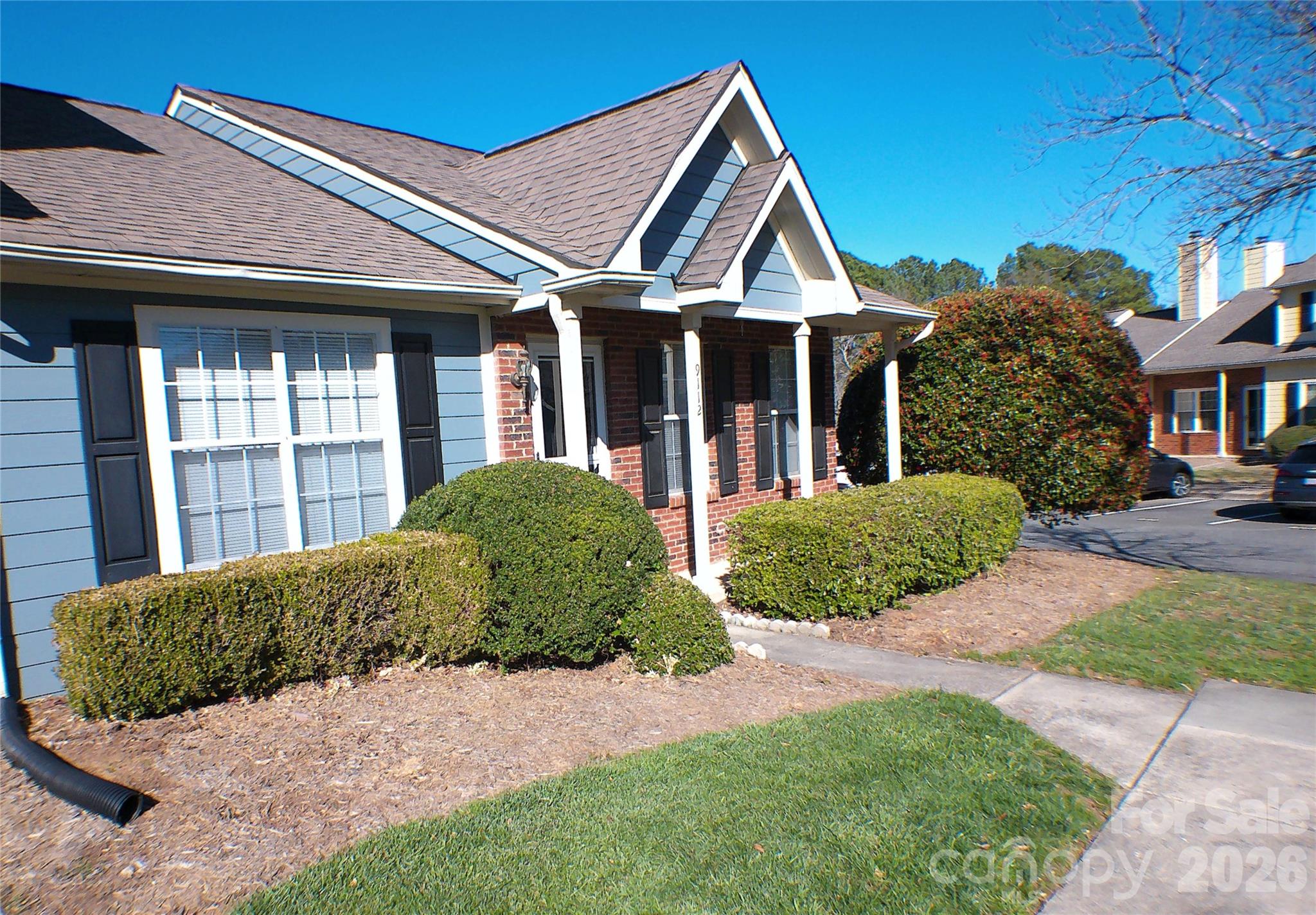 Desirable garden villa in Arbourgate Meadows at Raintree! 2 Bedroom, 2 Bathroom - New paint, updated flooring, ceiling fans, spacious living room with fireplace.  Large kitchen has breakfast bar & dining room with bay window. Private enclosed patio has storage room. Master suite w/ WIC, vaulted ceiling & full bath featuring recently installed walk in shower. Washer & Dryer are included. Two assigned parking spaces are just a few feet away. Quiet community has pool & guest parking. Convenient to I-485, Shopping, Restaurants, etc. Home is vacant and move in ready.
***Price is adjusted to meet current market making this listing a GREAT BARGAIN.***
**Seller providing home warranty with full offer.**