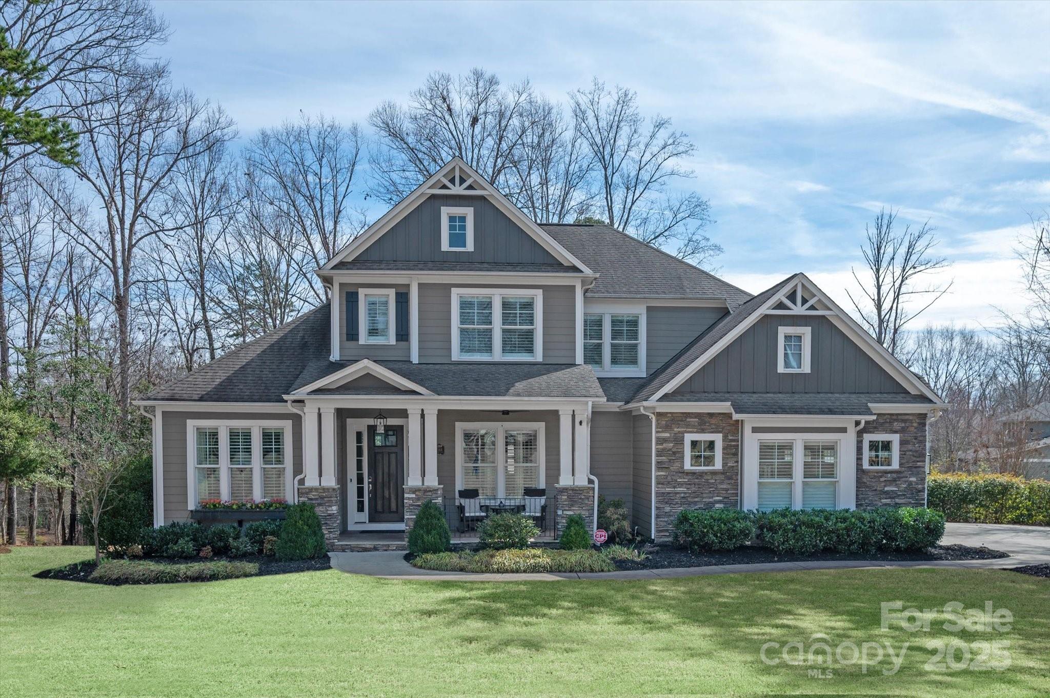 Stunning sought after Springfield neighborhood home on Golf Course (17th hole). The picturesque private setting for this Craftsman home is very difficult to find & it also boasts the perfect floor plan for functionality. An entertainers dream inside and out.Three stunning stacked stone fireplaces(1 inside;1 covered and 1 outside). You will be greeted by an extended driveway; 3 car garage (epoxy flooring &add'l storage from ceiling)& a Rocking Chair Front porch. Stepping inside a private executive office;Open 2 Story Great Room that flows nicely to Chefs kitchen w/spacious island & sink window facing the private lot next door;-);Dining area w/Built in Custom Bar as well as an outdoor fully covered terrace porch & grilling area. Primary Bedroom full of light w/an abundance of windows and also a Guest Suite on main level.PLUS every bedroom in this home has its own ensuite full bath. Enjoy Springfield’s top-tier amenities, including pools, clubhouse, fitness center, tennis courts and more.