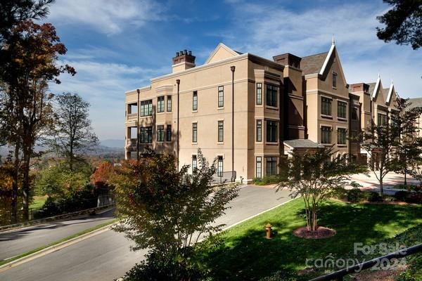 The Fitzgerald is home to the premier luxury condominiums in the Asheville area. It consists of only 24 residences with views of Asheville, sunset, golf, and mountains. It boasts a location that can’t be replicated, nestled in the historic Grove Park neighborhood next to the Grove Park Inn.  This home is one of only six of the largest residences with 3 bedrooms, 3.5 baths and a study/tv room, and it is located on the top floor. In the past 5 years, there have only been 2 of the 24 come to market.  The Fitzgerald was created by the Sammons family who owned the Grove Park Inn, as there were always requests for summer and year-round residences. This particular home was originally owned by members of the family and is the only home to have two deeded parking spots.  Viewing appointments will commence on the 6th of September with proof of funds a prerequisite.