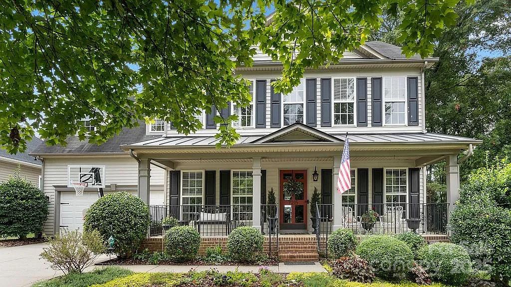 This stunning 3-story home, owned by an interior designer, blends impeccable craftsmanship with thoughtful design. Every detail has been carefully curated, featuring rich espresso hardwoods, luxurious custom finishes, and a whole-home water filtration system. The beautifully landscaped backyard is an entertainer’s dream, boasting a custom patio perfect for outdoor gatherings. The third floor offers a private in-law suite, adding flexibility to the home’s spacious layout. Nestled in a highly desired neighborhood, this home is within walking distance of NAFO and Sugar Creek Elementary. Don’t miss this exceptional opportunity!