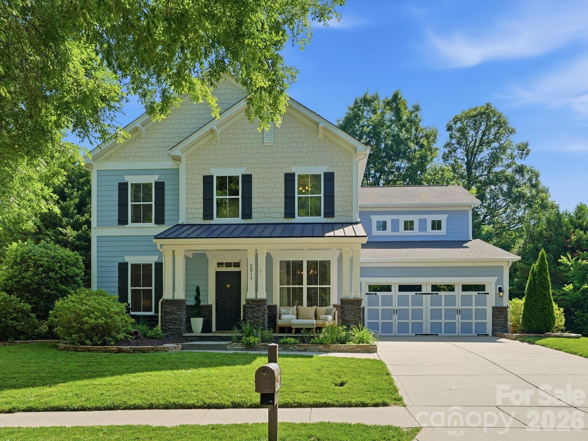 Tucked on one of the prettiest lots in the neighborhood, this beautifully updated home offers the perfect blend of comfort, charm, and everyday functionality. From the moment you arrive, you’ll love the peaceful setting with a wooded backyard, tranquil creek views, and a pocket park directly across the street. Inside, the light-filled floorplan features spacious living areas, an inviting dining room, and an updated kitchen designed for both daily living and entertaining. Upstairs, the oversized bonus room creates the perfect flex space for a playroom, media room, or second living area. Thoughtful updates throughout include a newer roof (2022), fresh exterior paint (2025), recently replaced hot water heater, updated marble bathroom countertops, and LVP flooring upstairs with no carpet anywhere in the home. Beautiful stonework accents in both the front and backyard add to the home’s charm and curb appeal. Relax on the rear patio and enjoy the private natural setting that makes this home truly special. All in award-winning Cuthbertson schools and highly desired Millbridge with pools, pickleball courts, walking trails, fitness center, and so much more.