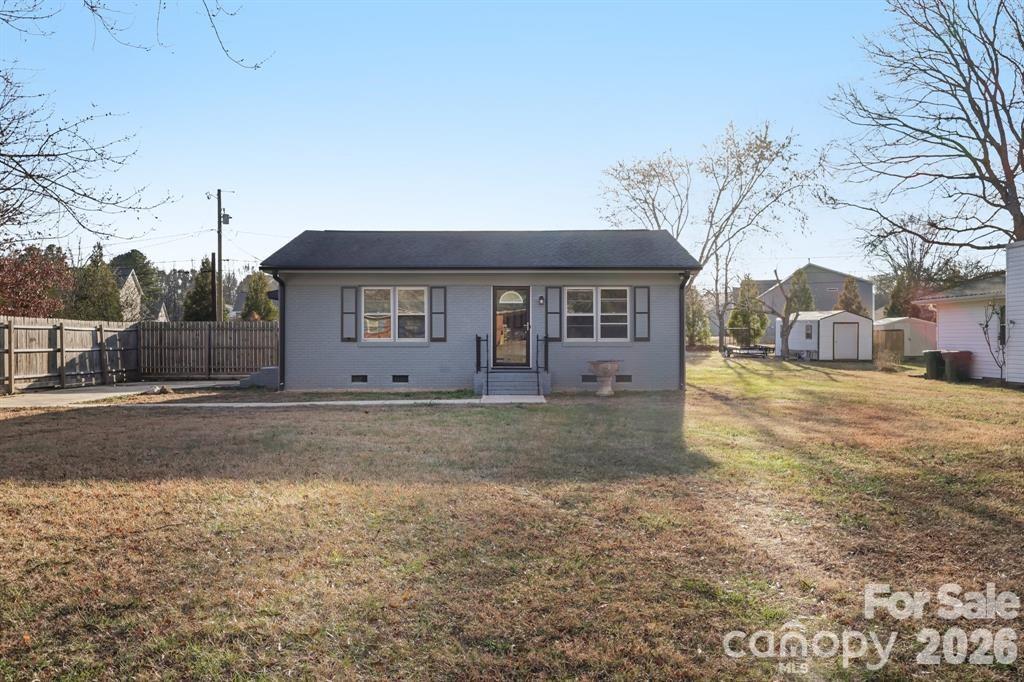 Updated, Private, and Minutes from Charlotte.  This charming 2 bedroom, 1 bathroom home is the definition of "turnkey."  Featuring a modern interior and a full appliance package (fridge, washer & dryer included!) it's ready for you to drop your bags and start living.  Enjoy a secluded feel on your own property while remaining close to the city's best shopping, dining and medical centers.  Perfect for first time buyers or those looking to downsize without sacrificing location.  Schedule your showing today!