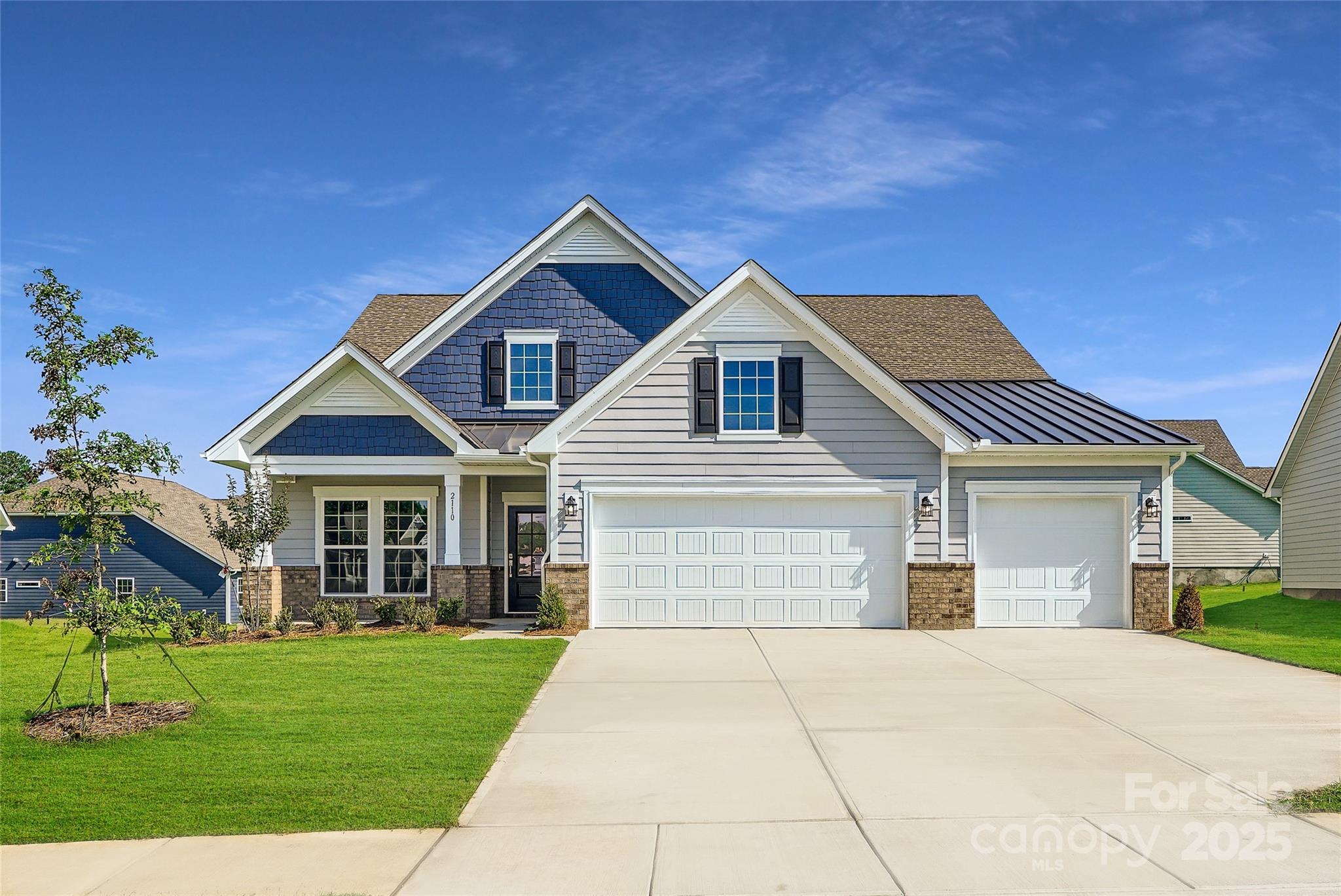 This expansive Holden floorplan is a single-family home made for lavish comfort and entertainment with a gracious layout spread throughout two levels. On the first floor is a formal living room and an open-plan layout shared between the main living and dining spaces, along with a covered patio for outdoor activities. On the same level is a secondary bedroom and a lavish owner’s suite with an attached bathroom. The top floor presents a sprawling loft and a third bedroom. Options for upgrade include: a study in lieu of a flex room. Plus, our signature Everything's Included program means you will get a gourmet kitchen with double ovens and cooktop, quartz or granite kitchen countertops, subway tile backsplash, ceramic tile, luxury vinyl plank flooring, and a gas fireplace (per plan) at no extra cost! Harris Mill located in a sought-after Indian Land, offers luxury homes and quarter acre and wooded homesites.