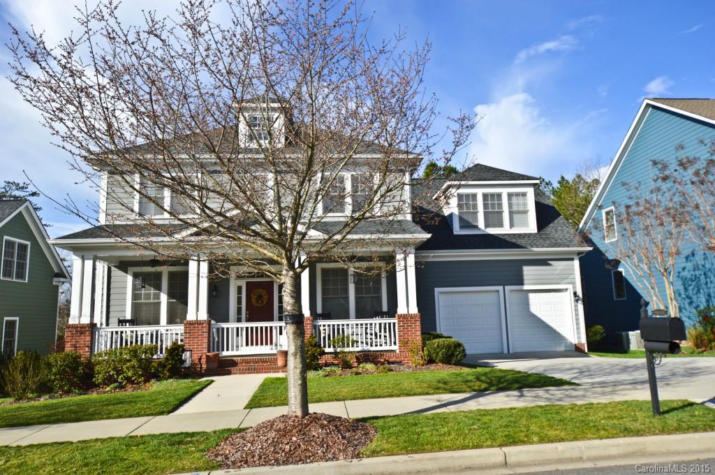 4BR/2.5BA Baxter Colonial with Southern Front Porch & Private Wooded Backyard!  This open concept home features hardwood floors throughout main, a dining room, office, butlers pantry, great room w/ craftsman built-ins, gas fireplace, large gourmet kitchen w/ custom cabinets, granite countertops, SS appliances. MBR suite w/ shower, garden tub & walk-in closet.  Oversized garage that will impress!  Entertain friends on the large deck or roast smores around the fire pit.  This home is a must see!