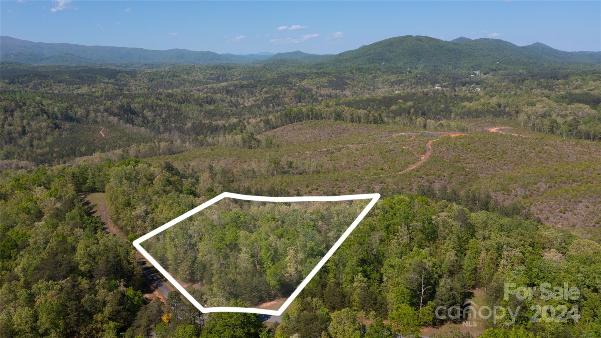 Embrace the tranquility of this stunning 5-acre wooded lot with amazing mountain views. Picture-perfect streams meander through the property—one annual with a retaining wall and one perennial adorned with two charming ponds along its path. Although not yet confirmed, there's a natural spring on the property. Enjoy the convenience of a cleared push-off and driveway already in place. Nature enthusiasts will appreciate the diverse tree species, including White & Red Oak, Poplar, Pine, Dogwood, and Wild Holly bush. Planning to build? Rest easy with underground utilities at road, a 3-bedroom septic permit already secured and test pits dug. Even better, a builder has already quoted a 3-bed/2-bath, 1,400 sf home with site prep, well & septic included for under $250,000. Safety is paramount, with the Shingle Hollow Fire Department/EMS and Rutherford Regional Hospital within easy reach. Don't miss out on the opportunity to create your dream home and retreat in this idyllic natural setting!