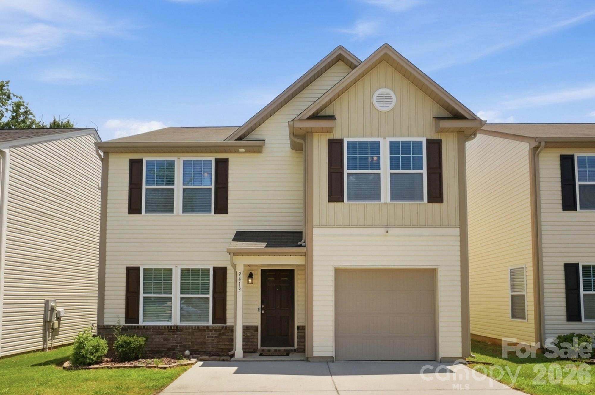 Welcome Home!  This home offers the kind of upgraded, move-in ready living that's becoming harder to find in Charlotte's thriving University area. Thoughtfully designed with 3 bedrooms, 2.5 baths, a dedicated home office, and a spacious upstairs loft, this home provides the flexibility for today's need for work, play, and everyday living. The main level is warm and inviting, featuring durable LVP and tile flooring, arched doorways, elevated cabinetry, and a layout that lives larger than expected. The kitchen is the heart of the home, complete with granite countertops, stainless steel appliances, and a large center island that leads into the living and dining spaces, making entertaining effortless. Upstairs, the primary suite serves as a true retreat with a walk-in closet and a private bath featuring dual vanities, a soaking tub, and a glass-enclosed walk-in shower. Two additional bedrooms, a full bath, loft space, and an upstairs laundry room complete the second level. Outside, enjoy a tree-lined backyard and private patio, creating the perfect setting for morning coffee, weekend cookouts, or relaxing evenings at home. Located just minutes from UNC Charlotte, University Research Park, PNC Music Pavilion, Charlotte Motor Speedway, Concord Mills, and major commuter routes including I-485 and I-85, this home offers easy access to shopping, dining, entertainment, and everything the University City area has to offer.