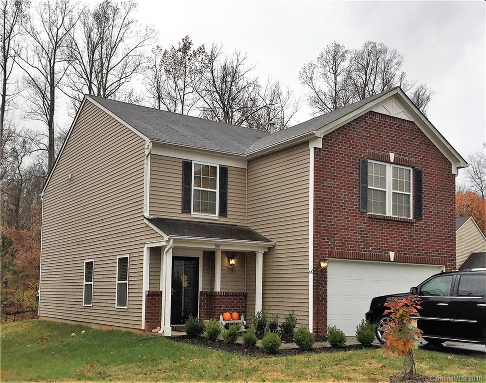 This 4BR 2.5BA home is move in ready. Foyer opens dining, family rm, breakfast and kitchen. Large deck off breakfast area.  All bdrms up w/large master suite, trey ceiling, walk-in closet, garden tub. 2 Car Garage. Lots of windows to enjoy the views of the backyard.  Lot backs up to woods. Conveniently located to shopping, interstates, dining and easy commute to Uptown, Charlotte and Concord Airports.