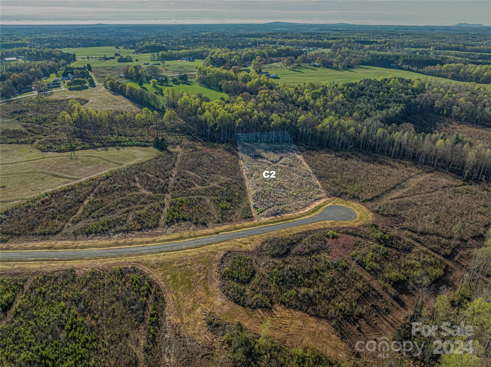 Lot C2 has plenty of flat space for your home site with a gently sloping back yard, down to a creek, ready for you to build your dream home!  Partially cleared and already perc tested for a 4 bedroom home, you are ready to bring your plans and your builder!  McCurry Farms is located across the street from the West Lincoln Library and park.  It has the oversized private home sites you have been waiting for in that peaceful-country setting.  Close enough to Lincolnton, Hickory and Charlotte to commute to work and low Lincoln County taxes! No HOA but the right amount of restrictions are in place to maintain the serenity and aesthetically pleasing landscape you expect. Come see the beauty and feel the peace for yourself! 1600 sq ft minimum to build.  McCurry Farm Lane is a private road with a road maintenance agreement in place and it already has power ran down McCurry Farm Lane.  If you are looking start your build quickly this is YOUR LOT!  Welcome to country living made easy!