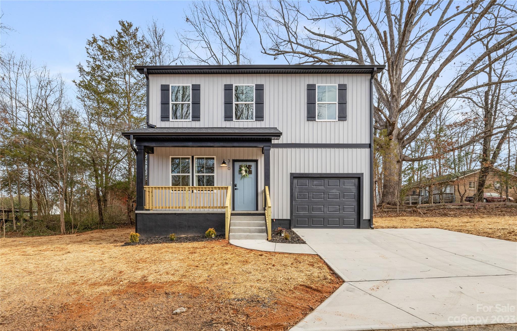 New construction home on quiet street in Landis. Only a few minutes from downtown Landis and Kannapolis with easy access to major interstates. Creative and fun finishes that bring this home to life. The custom kitchen has solid wood cabinets, granite countertops and custom tile backsplash. Luxury vinyl plank floors are throughout the house. Upstairs has all three bedrooms and bathroom with tile tub surround. There is a large walk in closet and large modern shower in the primary bedroom.