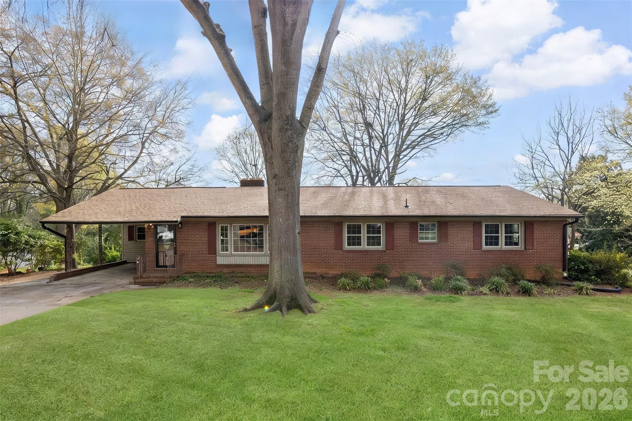 Beautifully updated brick ranch in a convenient Gastonia location! This 3-bedroom, 2-bath home offers a wonderful blend of modern updates and classic charm. Inside, you’ll find LVP flooring throughout, a stylishly updated kitchen, spacious bedrooms, and an open-concept layout that provides great flow while still maintaining defined living spaces.

The family area features beautiful built-ins, creating both character and functionality. Step outside to the covered back porch, perfect for relaxing or entertaining. Situated on a corner lot with mature trees, the property also includes a large storage building and an additional workspace attached to the home, conveniently accessible from the laundry room.

Located just minutes from restaurants, shopping, the hospital, and I-85, this home offers both comfort and convenience.

New roof installed August 2025. Move-in ready and priced to sell—don’t miss this one!