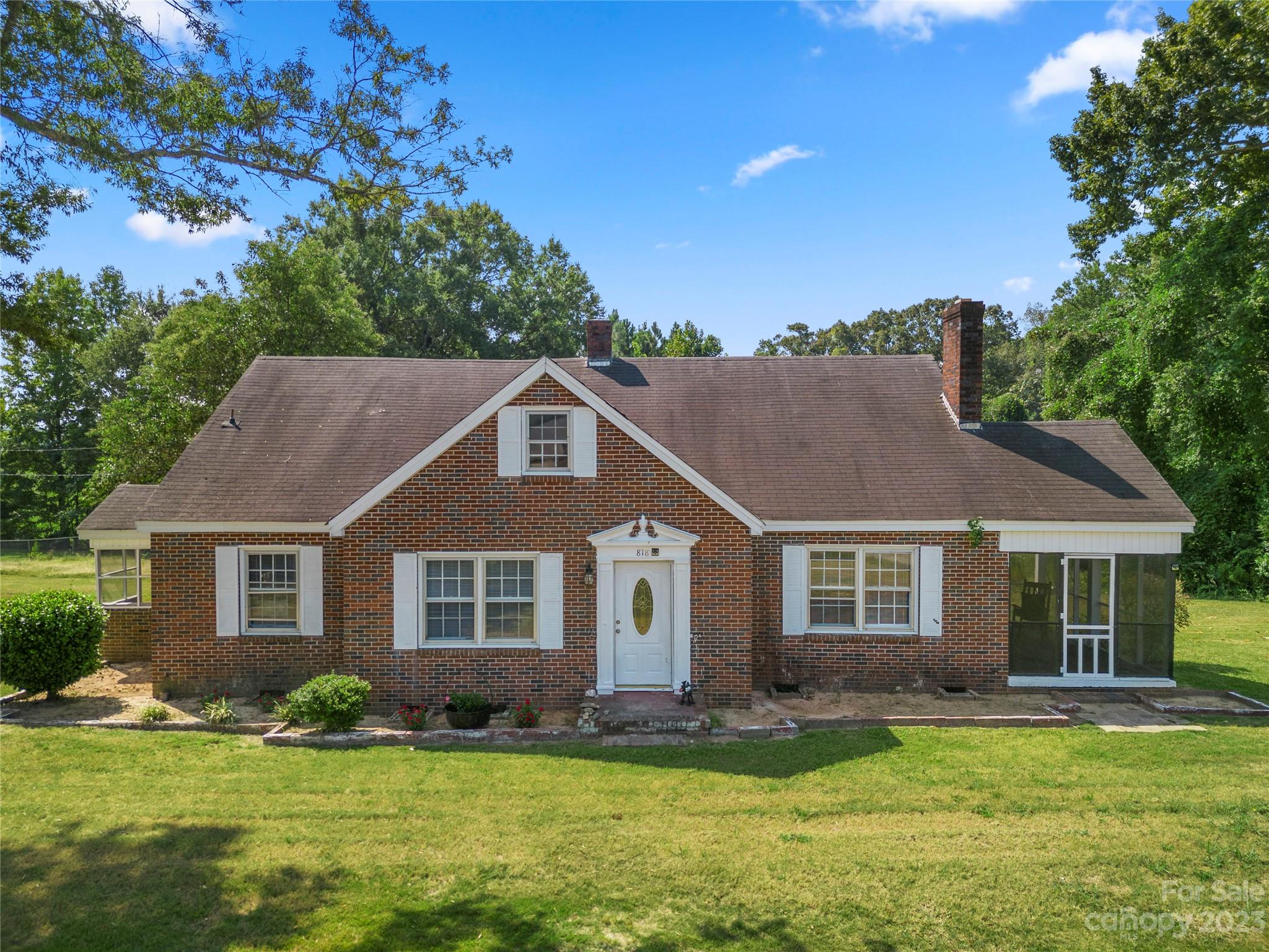 Only 1 hour & 15 minutes south of Rock Hill, this charming 3 bedroom/1 bath FULL BRICK RANCH HOME boasts a beautiful country setting with two acres of land.  Close to Union's fabulous Forest Park with NO HOA and NO City traffic.  Good size kitchen with separate formal dining room and a large living room as you enter the front door.  Fenced in backyard and TWO CAR detached garage is suitable for a workshop or storage. Buyers Agents Welcome. Home to be sold AS IS.