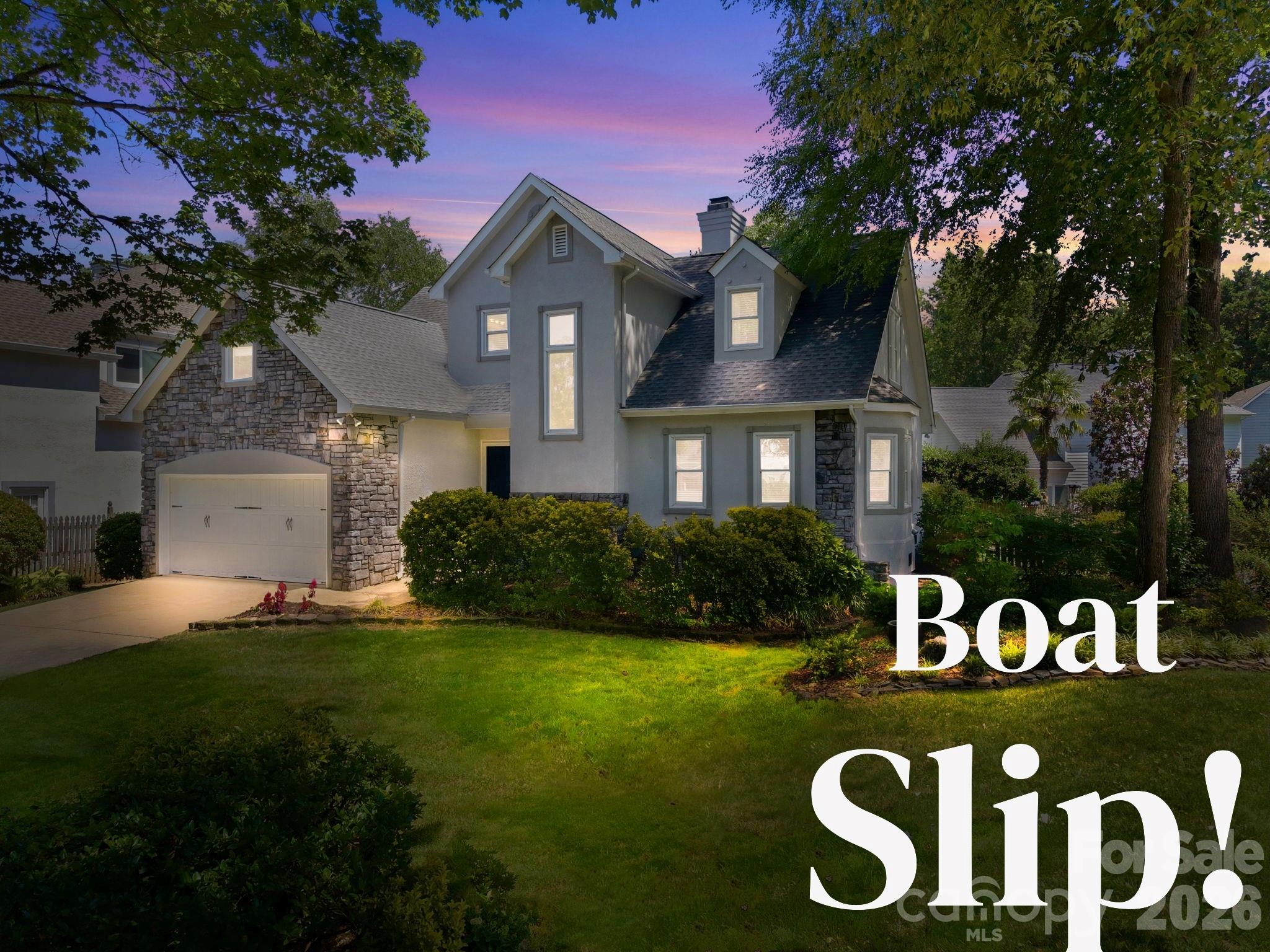Welcome to this beautiful two-story home located in the desirable Blue Harbor Community, tucked away in a peaceful cul-de-sac setting with a DEEDED BOAT SLIP and wonderful lake lifestyle amenities. From the moment you enter, you will appreciate the open floor plan, beautiful hardwood floors, abundant natural light, and spacious living areas designed for both everyday living and entertaining.
The spacious living area features large windows overlooking the private fenced backyard and deck, bringing the outdoors in and filling the home with natural light.
The main level features a private primary suite with direct access to the back deck, creating the perfect retreat to enjoy peaceful mornings or relaxing evenings. The primary bathroom offers a beautiful design with a spa-like feel. 
A gourmet kitchen with granite countertops, ample cabinetry, and an open layout that flows seamlessly into the dining and living spaces. 
Upstairs you will find additional bedrooms and a versatile loft area perfect for a home office, media space, or additional living area.
Enjoy outdoor living in the private fenced backyard or entertain guests on the spacious deck. The home also offers a two-car garage with an additional large driveway providing plenty of parking.
The Blue Harbor Community offers resort-style amenities including an outdoor pool, clubhouse, pickleball courts, and lake access. With a deeded boat slip included, you can enjoy all that lake living has to offer.
Conveniently located near grocery stores, restaurants, shopping, and just minutes from Birkdale, with easy access to major highways for commuting and travel. This home offers the perfect blend of comfort, privacy, convenience, and an active lake lifestyle.
