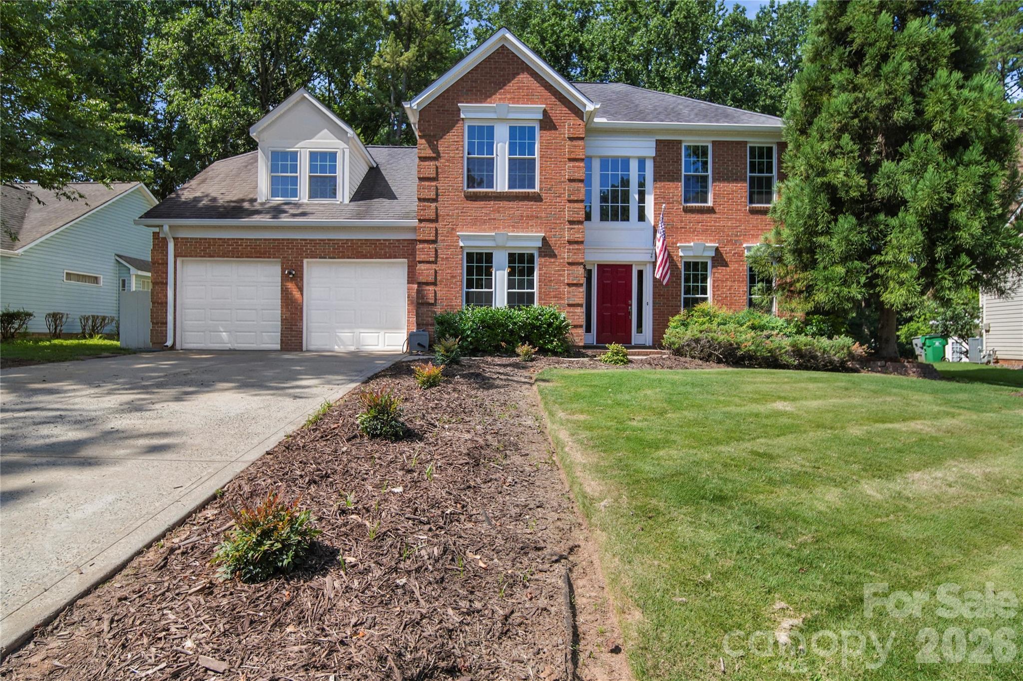 Welcome to Wedgewood Subdivision! A highly desirable North Charlotte neighborhood.  Whether you're a first-time buyer, or someone looking to create your own space, this home is ready for you to make it your own with your style and creativity.  Ready for your Personal Touch!  HVAC was replaced in 2019, Tankless Water Heater, New Garage Door, Windows and gutters are less than 8 yrs old and has a transferable warranty.  Brand new Tub in hall bath!  Refrigerator included, as well as, the Washer/Dryer.
Upstairs, the oversized bonus room provides exceptional flexibility and can serve as a fourth bedroom, game room, media room, or hobby space. Enjoy the tranquility of an expansive lot with wood fencing, and mature trees and all within a community that offers a low monthly HOA. This is the ideal blend of comfort, convenience, and charm! Conveniently located to shopping, dining & more.