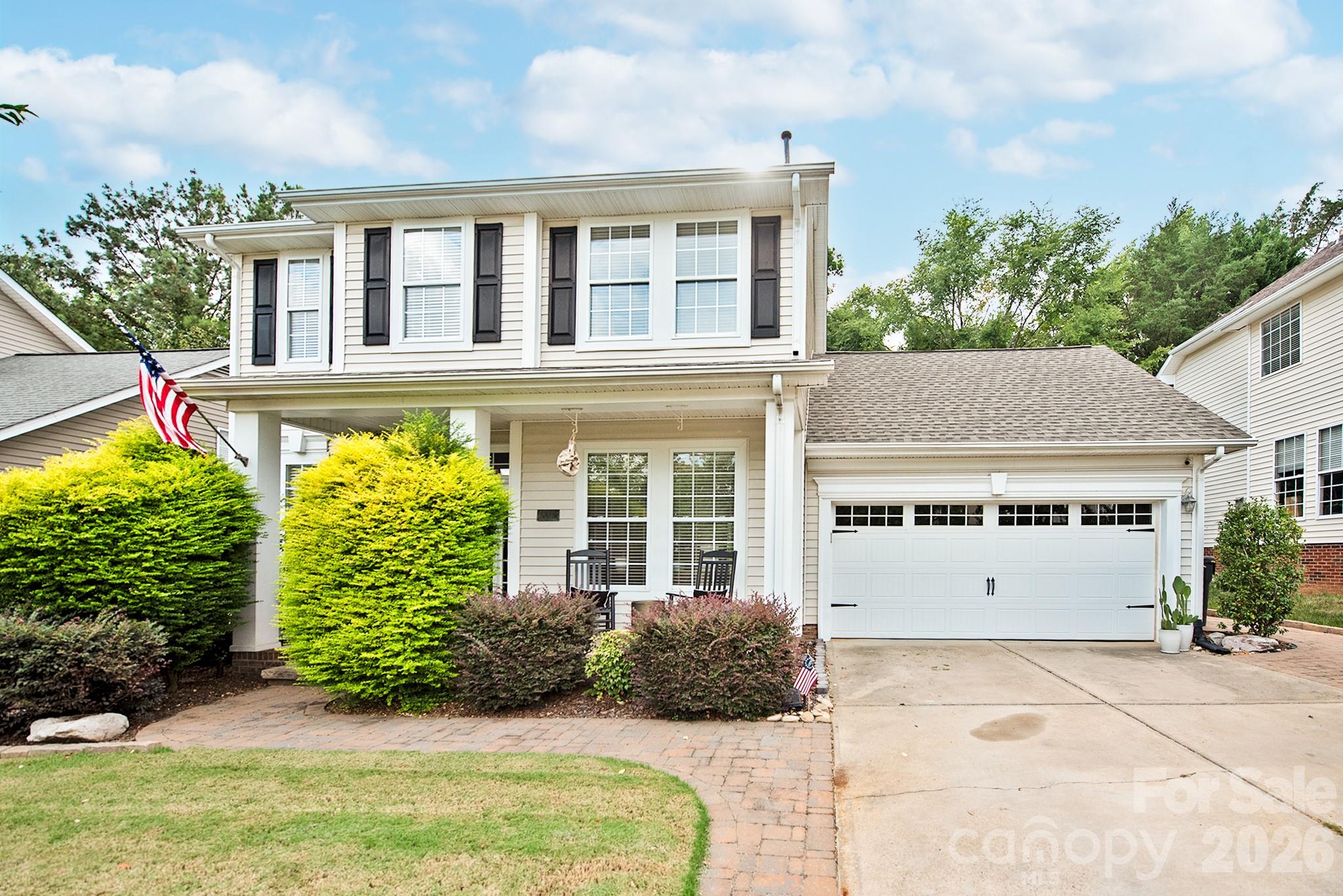 Beautifully updated home in the highly desirable Thornhill community, just minutes from StoneCrest Shopping Center, dining, entertainment, and Ballantyne entertainment district. This move-in ready home combines an unbeatable location with thoughtful upgrades throughout. Inside, you'll find brand-new flooring throughout the entire home—completely carpet-free—along with a bright, open floor plan featuring granite countertops, stainless steel appliances, white cabinetry, a stone backsplash, and a wall oven/microwave combination. Recent updates include a remodeled half bath, all three toilets replaced with Kohler fixtures, updated lighting throughout most of the home, and electrical improvements for added peace of mind. The spacious primary suite offers dual vanities, a custom walk-in shower, a garden tub, and a large walk-in closet. 
Step outside to your private backyard retreat with an oversized patio, outdoor fireplace, water feature, artificial turf, and putting green—perfect for relaxing or entertaining. The oversized garage features custom flooring and added storage cabinets.
Thornhill residents enjoy exceptional amenities including a pool, tennis and basketball courts, playground, clubhouse, and direct access to Big Rock Nature Preserve.