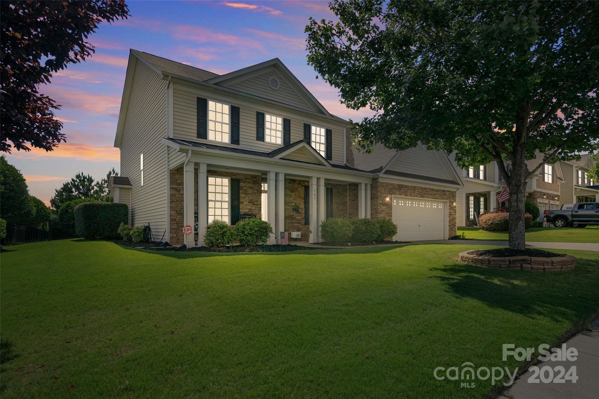 Welcome to this spacious 5-bedroom, 3-bath home located in Lake Ridge neighborhood. Located on a Prime corner Lot.
On the main level, you'll find primary bedroom with full bath for added convenience. Formal dining room & office space that could easily be transformed into man cave, fitness room, or playroom to suit your lifestyle. The kitchen boasts ample cabinet space & features a butler's pantry leading to the formal dining area.
The living room impresses with its soaring ceilings, creating a bright & airy ambiance throughout the home. Upstairs, four additional bedrooms include one oversized room ideal for a theater or entertainment space.
Outside, relax on the covered back patio, fenced flat private backyard, perfect for enjoying outdoor gatherings. Neighborhood amenities includes Olympic-sized pool with a slide, tennis & basketball courts, playgrounds, walking trails, clubhouse, & gym. Excellent Award winning Tega Cay Schools.
New HVAC & Remehalo full house UV filtration system