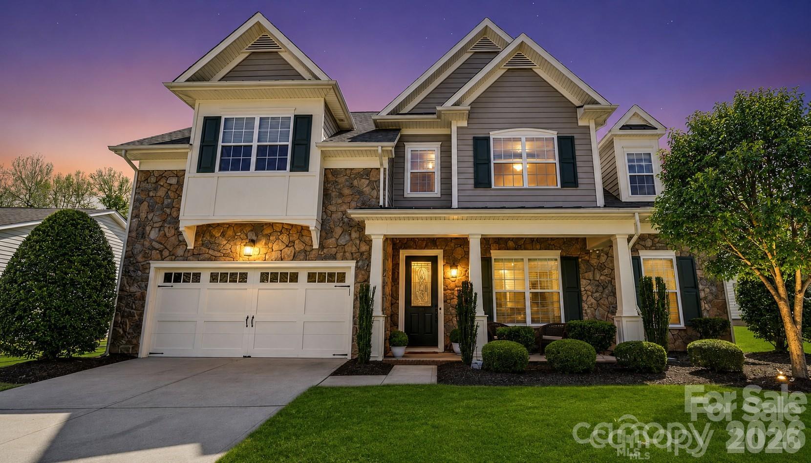 Welcome to this beautifully maintained two-story home in the highly sought-after Reserve at Gold Hill, one of the area's most desirable communities known for its top-rated schools and exceptional neighborhood amenities. Residents enjoy a resort-style lifestyle with access to a sparkling swimming pool, pickleball and basketball courts, walking trails, and playgrounds. Move-in ready, and thoughtfully designed, this home offers the convenience of a spacious primary suite on the main level, creating the perfect blend of comfort and functionality. Elegant decorative wall features, crown molding, brand-new hardwood flooring, and a freshly painted neutral color palette provide timeless style throughout the main living areas. Step inside and be greeted by a stunning two-story family room centered around a cozy fireplace. The open-concept layout seamlessly connects the family room, kitchen, and breakfast nook, all overlooking a peaceful 25-foot wooded buffer that provides privacy and serene natural views. Upstairs, abundant natural light fills the home, highlighting a spacious loft that offers endless possibilities for a media room, game room, play area, or additional gathering space. With four bedrooms, three full baths, and a half bath, this flexible floor plan is perfectly suited for growing families, guests, and today's evolving lifestyles. Conveniently located with easy access to I-77, this home offers effortless commuting throughout the Charlotte metro area, including Uptown Charlotte and Charlotte Douglas International Airport.

Combining space, versatility, modern updates, and an unbeatable community lifestyle, this is the home buyers have been waiting for. Don't miss your opportunity to experience everything this exceptional property has to offer—schedule your private showing today.