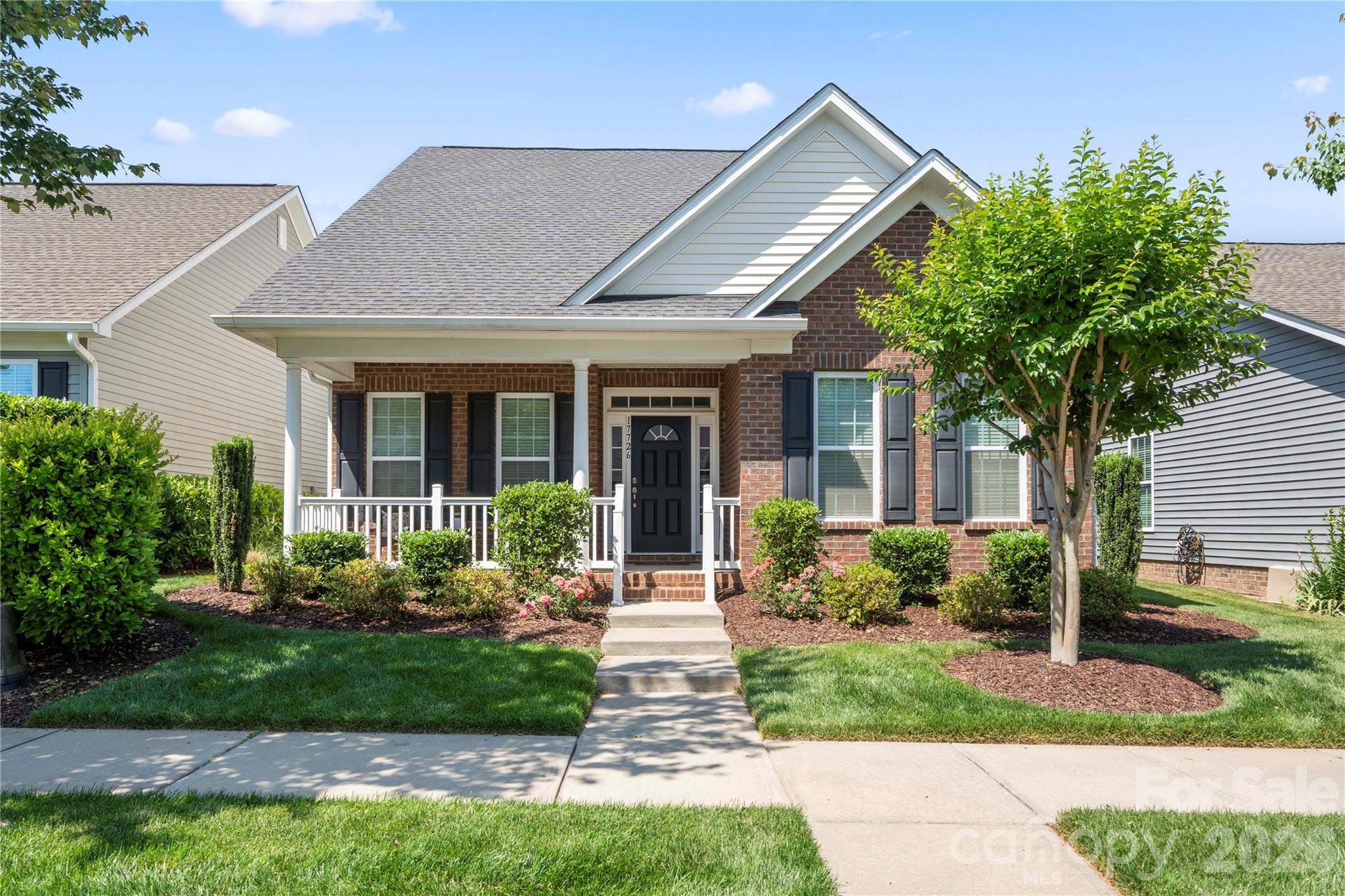 This charming ranch home, located in the Bailey’s Glen Active Adult Community, is a must-see. Enter through the covered front porch to experience the kitchen which features granite countertops, a gas range, additional bar-top seating, and opens into the dining area — ideal for both everyday living and entertaining.

The primary suite offers dual walk-in closets and an ensuite bath with a walk-in shower, while the conveniently located laundry area just outside the suite adds everyday ease. Enjoy relaxing in the sunroom with direct access to the outdoor patio. Two additional bedrooms and a full bath complete this thoughtfully designed floor plan.

Residents of Bailey’s Glen enjoy access to an outdoor pool, pickleball and tennis courts, bocce ball, a game room, fitness center, library, putting green, and more. The community also offers a full calendar of daily clubs, social events, and activities — see the attached activity calendar for details. As an added bonus, lawn maintenance is included in the HOA dues.

Conveniently located near shopping, dining, and medical facilities, this home offers the perfect blend of comfort, convenience, and active community living.
