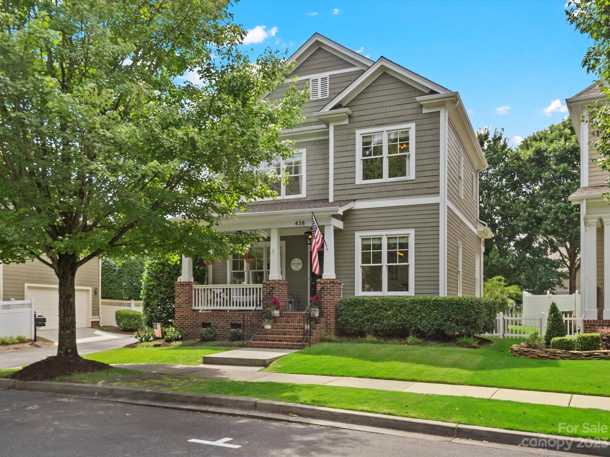 Nestled in Baxter Village's sought-after Town Center, this home offers unrivaled convenience, mere steps away from the vibrant array of shops and restaurants that define the neighborhood's charm. Indoors, a stunningly renovated kitchen takes center stage, complemented by the rich allure of refinished natural hardwoods that flow seamlessly throughout the main floor, loft, and bedrooms. The owner's suite boasts exquisite shiplap detailing, infusing character that sets it apart. An updated bathroom adds a touch of luxury to daily routines. Functional elegance defines the office/loft area, complete with custom built-ins that enhance usability. Generous secondary bedrooms and a versatile bonus room, doubling as a fourth bedroom, ensure ample living space for everyone's needs. This home is a testament to both style and practicality, offering the ultimate haven in the heart of a thriving community.