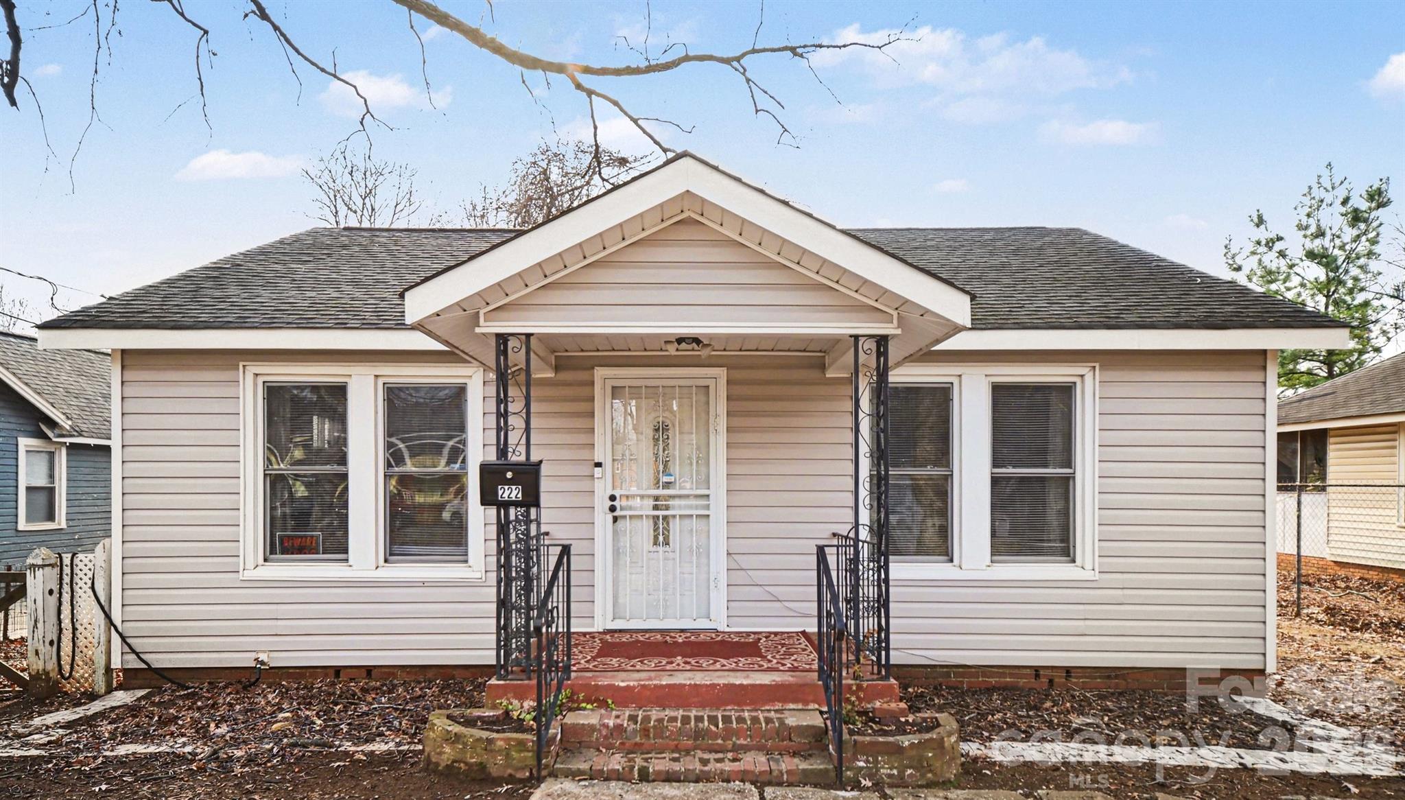 Opportunity in growing 28216! This 2-bedroom, 1-bath bungalow offers 957 heated square feet on a generous 0.24-acre lot. Built in 1939, this property provides excellent potential for investors, renovators, or first-time buyers looking to build equity.

Inside, you’ll find original wood floors and dedicated living and dining areas, both flooded with natural light! Functional kitchen has pantry cabinet & electric range plus access to laundry. 2 bedrooms provide option for guest space or home office / hobby room. The spacious backyard has partial fencing and a storage shed perfect for outdoor equipment + room to expand or create outdoor living space.

For investors, this is a strong rental, value-add, or redevelopment opportunity in an area seeing continued growth and revitalization. For first-time buyers, this home offers an affordable entry point into homeownership with room to personalize and improve over time.

No HOA and located just minutes from Uptown Charlotte, major highways, and everyday amenities making this a convenient home for commuting to work or weekend activities.