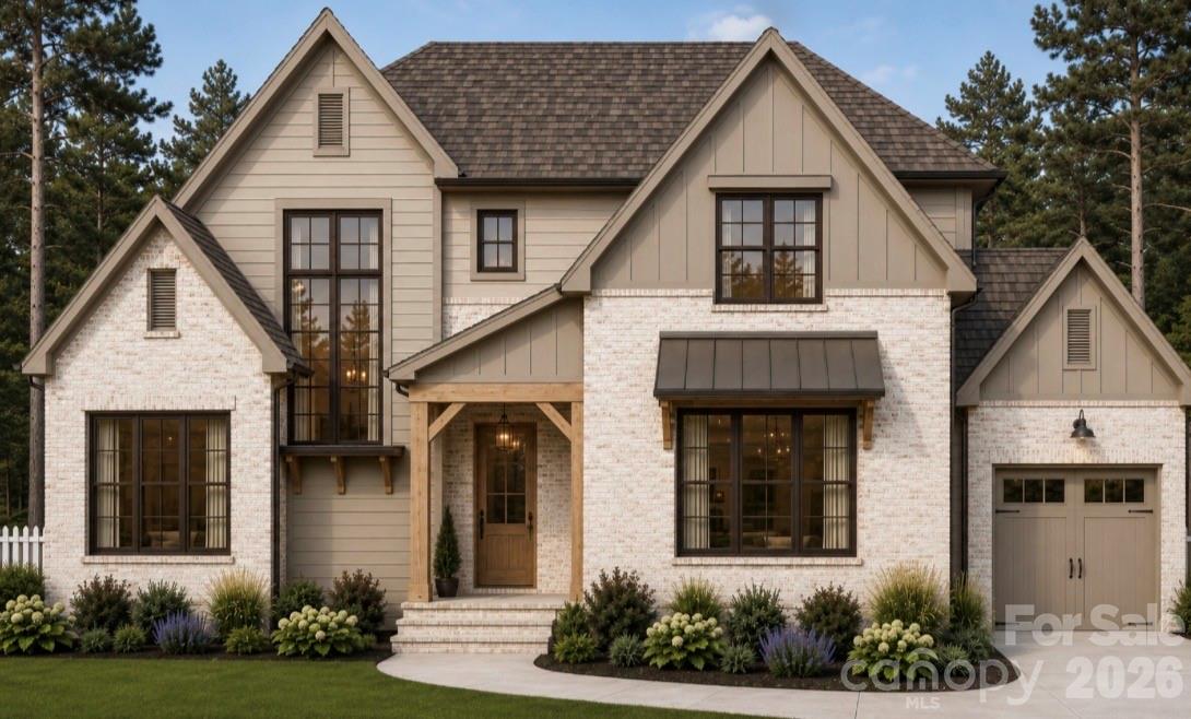 Situated on a 1.077-acre homesite, this thoughtfully designed residence offers 3,568 square feet, 4 bedrooms, 4.5 bathrooms, and a floor plan that perfectly balances luxury, functionality, and everyday comfort. The striking exterior showcases timeless architecture with painted brick, designer siding accents, black-framed windows, metal roof details, and curb appeal that immediately sets this home apart. Inside, a dramatic two-story foyer welcomes you into an open-concept living space highlighted by soaring ceilings, abundant natural light, and a stunning grand room featuring a 12-foot beamed ceiling. Designed for both entertaining and daily living, the chef’s kitchen is the centerpiece of the home, offering custom cabinetry, an oversized island, premium finishes, designer lighting, and a dedicated scullery pantry rarely found in homes at this price point. The adjacent dining area and covered rear porch create seamless indoor-outdoor living opportunities. The main-level owner’s retreat serves as a private sanctuary complete with a spa-inspired bath featuring a freestanding soaking tub, oversized walk-in shower, dual vanities, and an expansive walk-in closet. A private office or guest suite on the main level provides flexibility for remote work, guests, or multi-generational living. Upstairs, you’ll find three additional bedrooms, multiple full baths, and a spacious loft ideal for a media room, playroom, or secondary living area. Every finish has been carefully selected to create a warm, sophisticated aesthetic, including designer lighting, custom cabinetry, luxury flooring, premium fixtures, and elevated architectural details throughout. Located in the desirable Denver/Lincolnton area, this exceptional custom home offers the rare combination of luxury living, modern design, and the privacy of a large homesite—all with no HOA and convenient access to Lake Norman, Charlotte, and Charlotte Douglas International Airport.