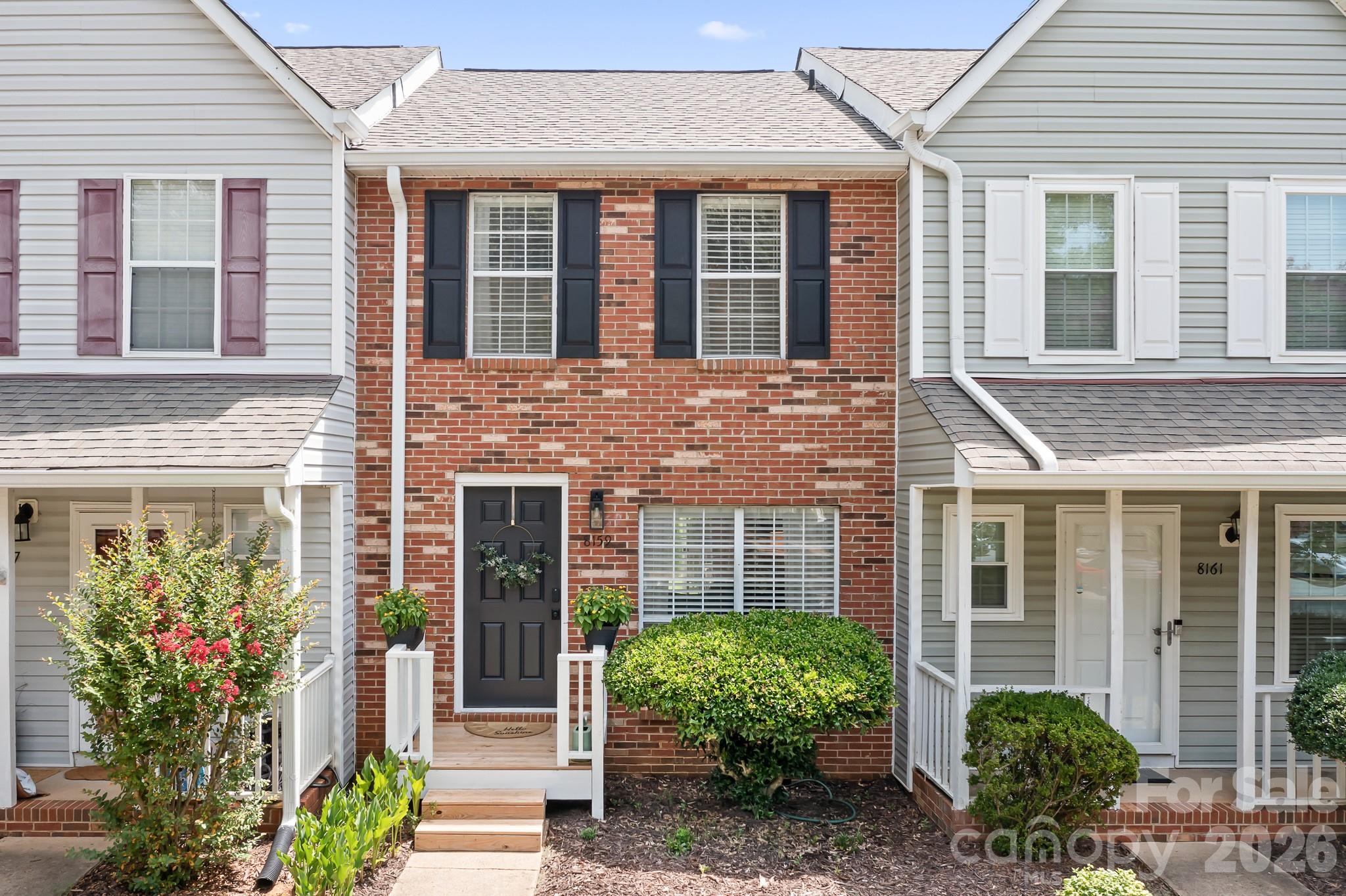 Charming 2BR/1.5 condo in sought after South Charlotte neighborhood. Spacious living area flows into dining room with attached kitchen. Kitchen showcases lots of cabinets, stainless steel appliances, and granite counter tops. Both bedrooms upstairs, plus Jack and Jill bathroom. Enjoy your private deck overlooking back yard area including golf course view. New roof in 2022. Just a few minute drive from Harris Teeter, Target, Trader Joe’s, Whole Foods, and Fresh Market for your grocery shopping needs. Community is located close to Arboretum Shopping Center, and I-485! A definite must see!!
