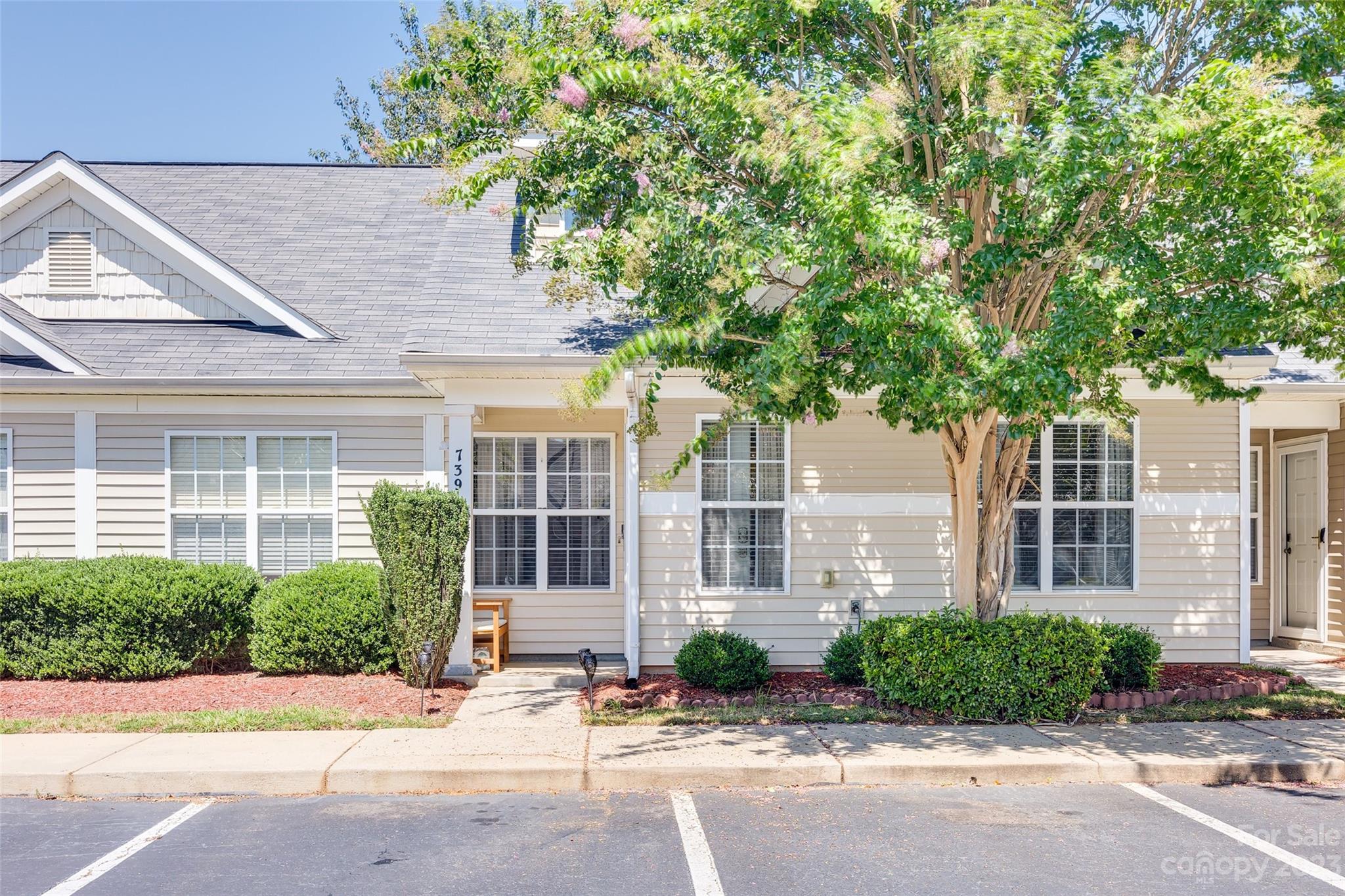 This beautiful, newly remodeled move-in ready townhome is in a quiet community in the heart of Lake Wylie! You will enjoy the easy walk to community pool or taking in a great book just out your back door. This townhome community is a desired centralized location close to schools, fitness centers, restaurants, grocery, convenience stores, the new Field Day Park, aquatics center and Lake Wylie. Primary bedroom is tucked away upstairs with new carpet! Upgraded tile floors in bathrooms. Open floor plan from living room, eating area and kitchen! Nice private backyard. Award-winning Clover School District. Low SC taxes. These don't come available often and certainly not this updated, nice and clean!
