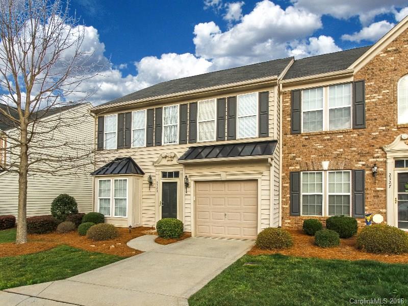 Welcome Home to Park South Station!  This amazing end unit TownHome offers an amazing SouthPark location close to all the shopping and dining and just minutes from Uptown.  From the moment you walk through the door you are welcomed home.  The kitchen boasts beautiful granite counter tops and overlooks a 2 story great room.  The Master is located on the main floor along with the laundry area.  The backyard features large mature, tress with lots of privacy.  Don't miss out on this great home!
