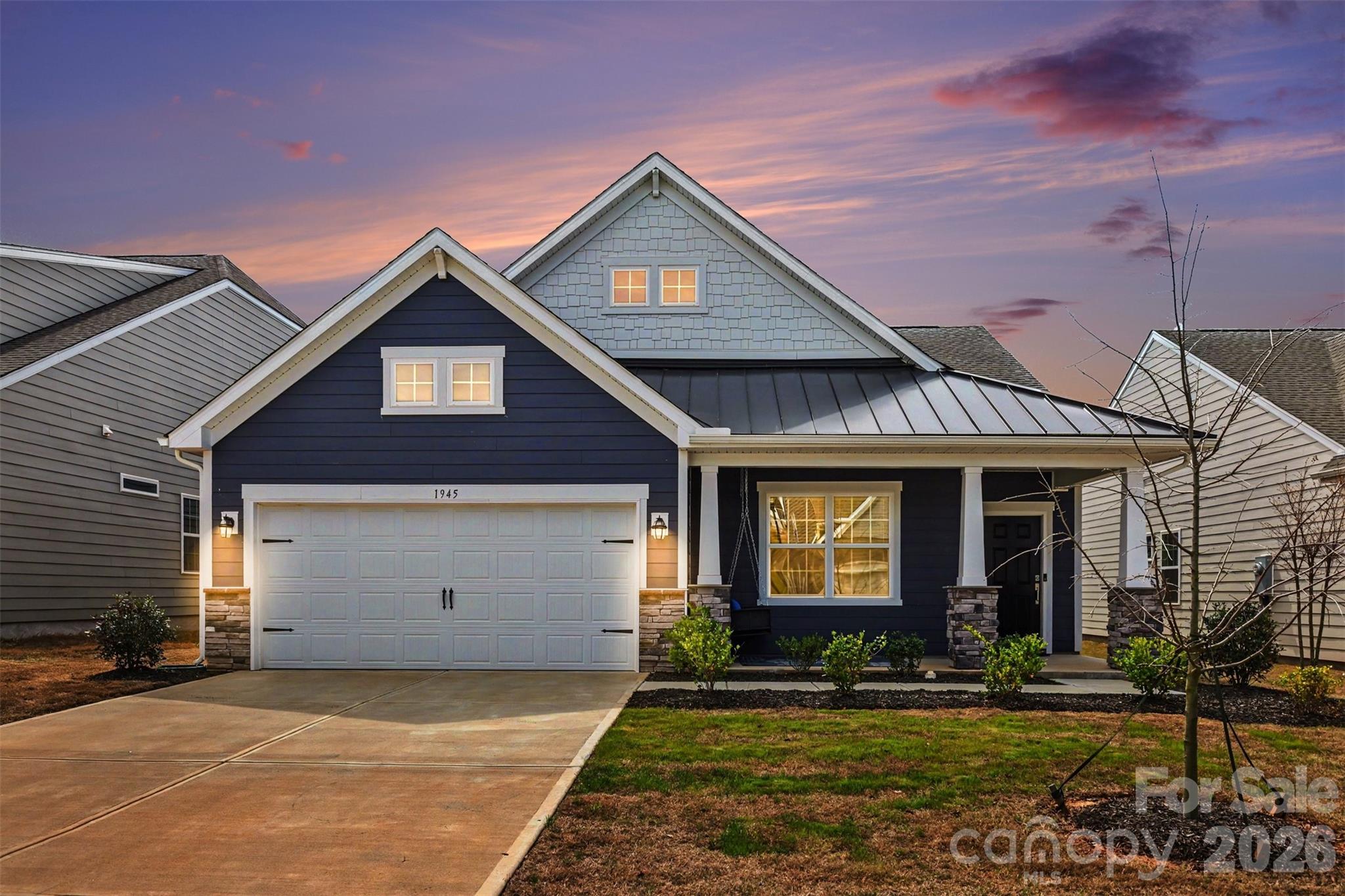 Tucked away in the desirable Elizabeth community, this beautifully maintained one-story home offers a hard-to-find combination of privacy, thoughtful upgrades, and a highly sought-after floorplan. A rare oversized front porch sets the tone, creating the perfect space to relax and enjoy the peaceful surroundings.

Inside, the home shines with a meticulous level of care and stylish updates, including eye-catching fandaliers and new pendant lighting in the kitchen. The open layout features quartz countertops, a large island, stainless steel appliances, and a dedicated coffee bar area—ideal for both everyday living and entertaining.

The primary suite offers a spacious retreat with a large walk-in closet and an ensuite bath featuring dual vanity sinks and a walk-in tiled shower. Two additional bedrooms share a generously sized bathroom with a smart layout that separates the vanity area from the bath, adding functionality and ease for guests or family.

Situated on a flat lot with no neighbors behind, the backyard offers a sense of privacy that’s increasingly hard to find. Enjoy access to exceptional community amenities including a clubhouse and outdoor pool (just 2 blocks away), fitness center, pickleball courts, picnic area, playground, and scenic walking trails—something for everyone to enjoy. (amenities almost finished!)

Opportunities like this don’t come along often—especially with this floorplan—so don’t miss your chance before the next phase is released!