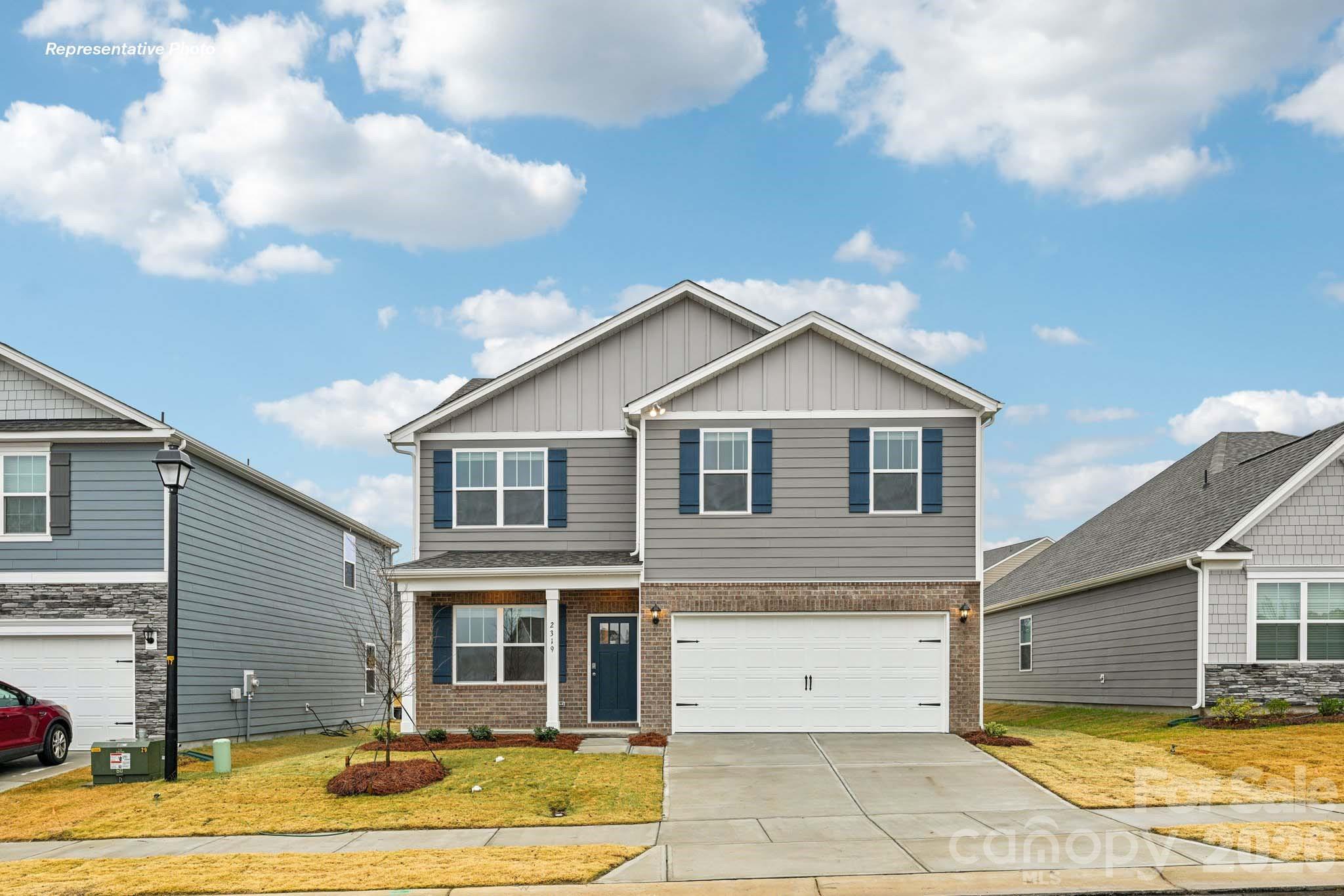 The Belhaven is a spacious & modern two-story home built with open concept living in mind. This home offers four bedrooms, two & a half bathrooms & a two-car garage. The moment you step inside you’ll be greeted by an inviting foyer that leads you to the heart of the home. This impressive space features a living room, dining area, & gourmet kitchen.