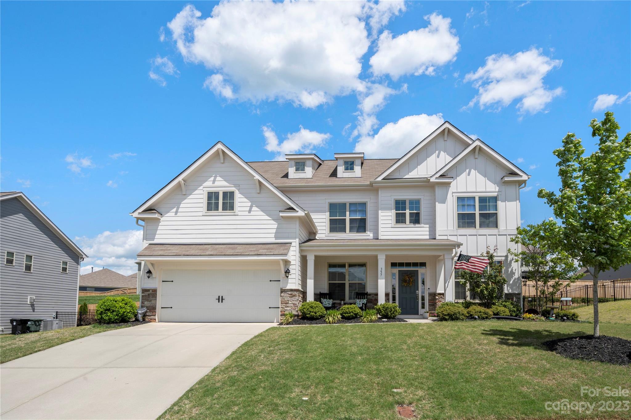 Truly Immaculate home with the best floor plan! Gorgeous kitchen with granite countertops flows into the living room with a gas fireplace. Guest suite downstairs with primary bedroom upstairs. Upstairs bedrooms are split with a huge loft separating primary from the other 3 bedrooms. Fenced in back yard with swing set already installed! Come make this home yours today!!!