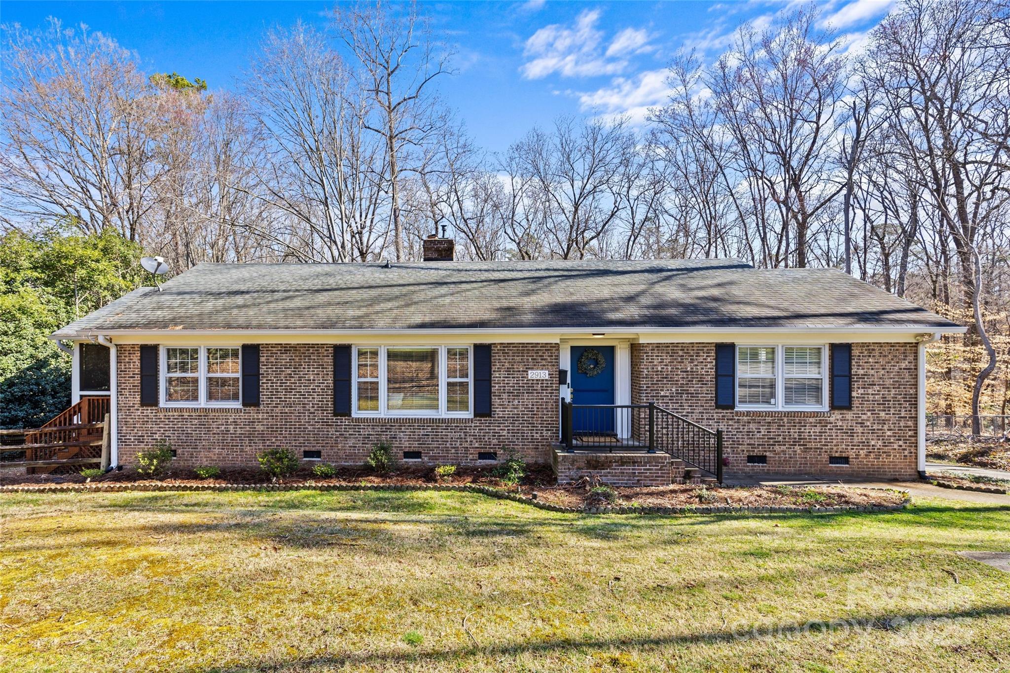 Tucked away on almost an acre in the heart of SouthPark, this 3BR/2BA ranch has the perfect mix of charm, updates, and outdoor space. The completely renovated kitchen opens to a bright living room, while a cozy office/den with a fireplace makes the perfect work-from-home spot. The spacious primary bedroom offers a quiet retreat, and out back you'll find an oversized deck, a screened porch, and a fully fenced backyard. Beyond the creek, your property connects to Park Road Park and the greenway via bike trails—perfect for biking or a morning walk.

The detached one-car garage is ready to be your workshop, she-shed, or man cave. The owners thought this was their forever home, so the recent updates are extensive: over 20 trees removed, a new HVAC, water heater, and electric panel, just to name a few.

With SouthPark around the corner, Park Rd Shopping Center and Freedom Park within 10 minutes, and Uptown 20 minutes away, you’re in the middle of it all without feeling like it!