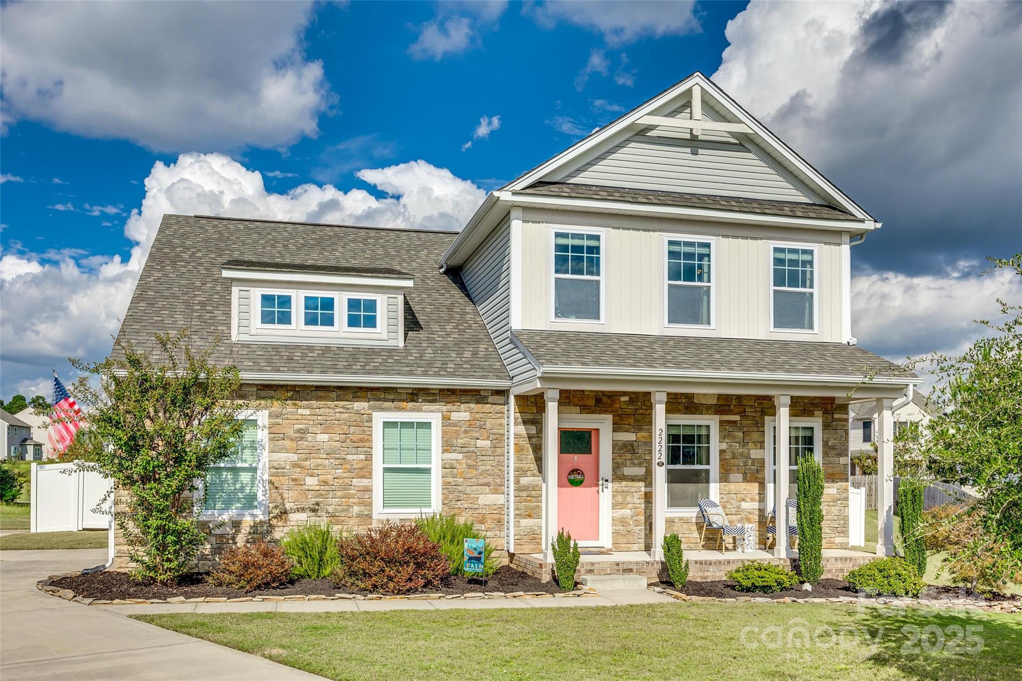 Gorgeous 2 story, move-in-ready home offering modern living with stylish upgrades! Located within minutes of shopping, dining & I-77 in the lovely community of Ellis Pond! Inviting covered front porch, open floor plan, fresh paint & brand-new wide luxury vinyl plank floors throughout! Heart of the home is the expansive kitchen, complete w/ a large granite island, all new matching stainless steel appliances & updated light fixtures. Huge primary suite on main, boasts a spa-like bathroom w/ an oversized glass-enclosed tile shower, luxurious rain shower head, dual vanities & spacious walk-in closet. Upstairs are 3 additional bedrooms plus a versatile bonus room that’s perfect for an office, media room, or gym. Enjoy outdoor living on the covered back porch overlooking a large backyard, enclosed w/ new white vinyl privacy fencing. Cul-de-sac lot w/ extended driveway & double side-load garage offers plenty of parking & storage. Schedule your showing TODAY!