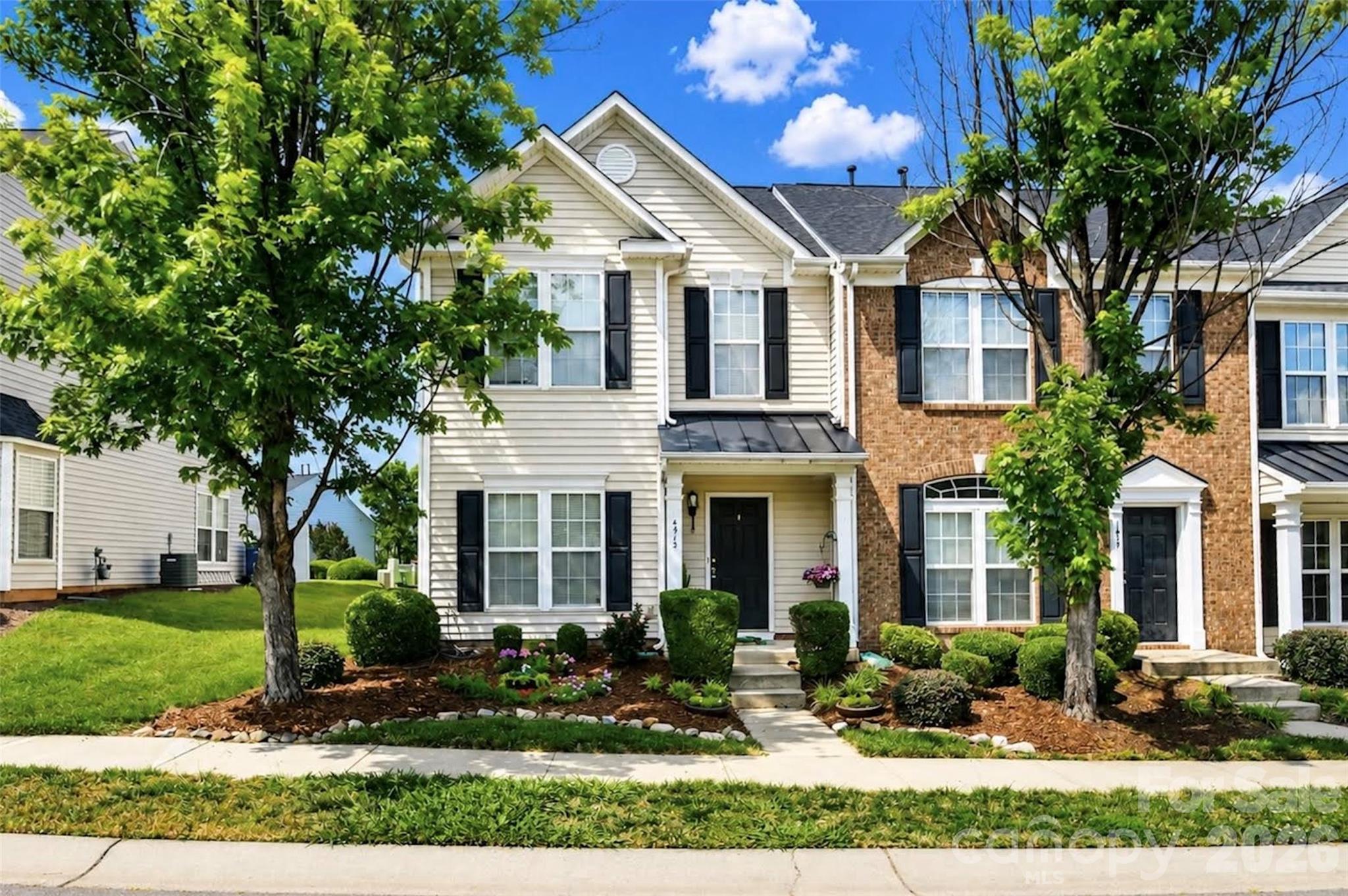 This well-maintained, tastefully updated, and move-in-ready townhome in Farmington Ridge is ready for its next owner!
Step inside to an open floor plan featuring stunning wide-plank white oak LVP flooring, fresh neutral paint throughout, and abundant natural light. The kitchen offers generous cabinet storage, updated appliances, and a stylish new tile backsplash.
Upstairs, you'll find brand-new carpet, a spacious primary suite with a walk-in closet and en-suite full bathroom, as well as a second large bedroom with attached full bathroom.
Major updates provide peace of mind, including a new roof (2023), HVAC system (2024), range (2025), dishwasher (2024), refrigerator (2023), and washer and dryer (2022), making this home truly move-in ready.
Conveniently located near restaurants, coffee shops, pharmacies, and the newly completed Fuda Creek Greenway. Enjoy easy access to I-485 for commuting and travel, plus highly regarded Cabarrus County Schools.
HOA dues include lawn care, exterior maintenance, and access to the community pool.
Don't miss this opportunity—schedule your showing today!