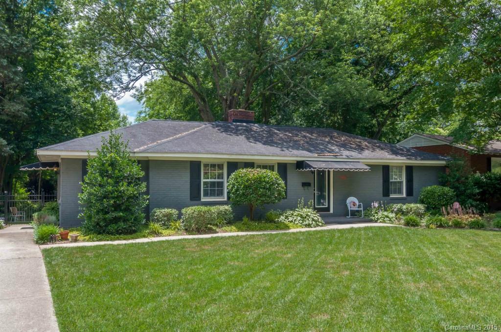 Beautiful brick ranch with many updates! Features large family room w/picture window, renovated kitchen with gorgeous cabinetry, granite, breakfast bar. Stunning master bath! 3rd bedroom makes a perfect study w/beautiful French doors opening to your spacious patio and gorgeous landscaped fenced backyard, where privacy abounds and serenity awaits!  Separate laundry/utility room. Fabulous home in the most desirable neighborhood, walk to Park Rd Shopping Ctr and Montford Dr!