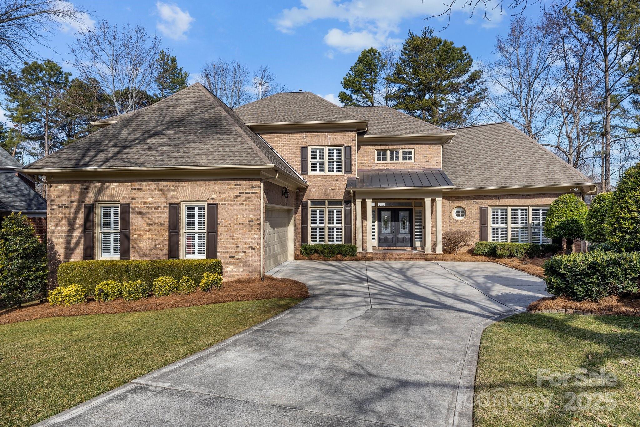 Experience luxury living in the prestigious Ballantyne Country Club! This full-brick home sits on a quiet cul-de-sac and offers an open floor plan with 4 bedrooms, 3.5 baths, a home office, and a spacious bonus room which boasts a closet that could be used as 5th bedroom. Enjoy refinished hardwoods, new carpet, and fresh interior paint. The gourmet kitchen features marble countertops, a large island, and ample cabinetry. Relax in the great room with soaring ceilings and custom built-ins. The main-level master suite boasts a huge walk-in closet, an oversized whirlpool tub, a dual-head shower, and granite counters. Each bedroom has direct access to a full bath. The private backyard backs to a serene walking trail. Zoned for award-winning schools, this home is a perfect blend of elegance and convenience!