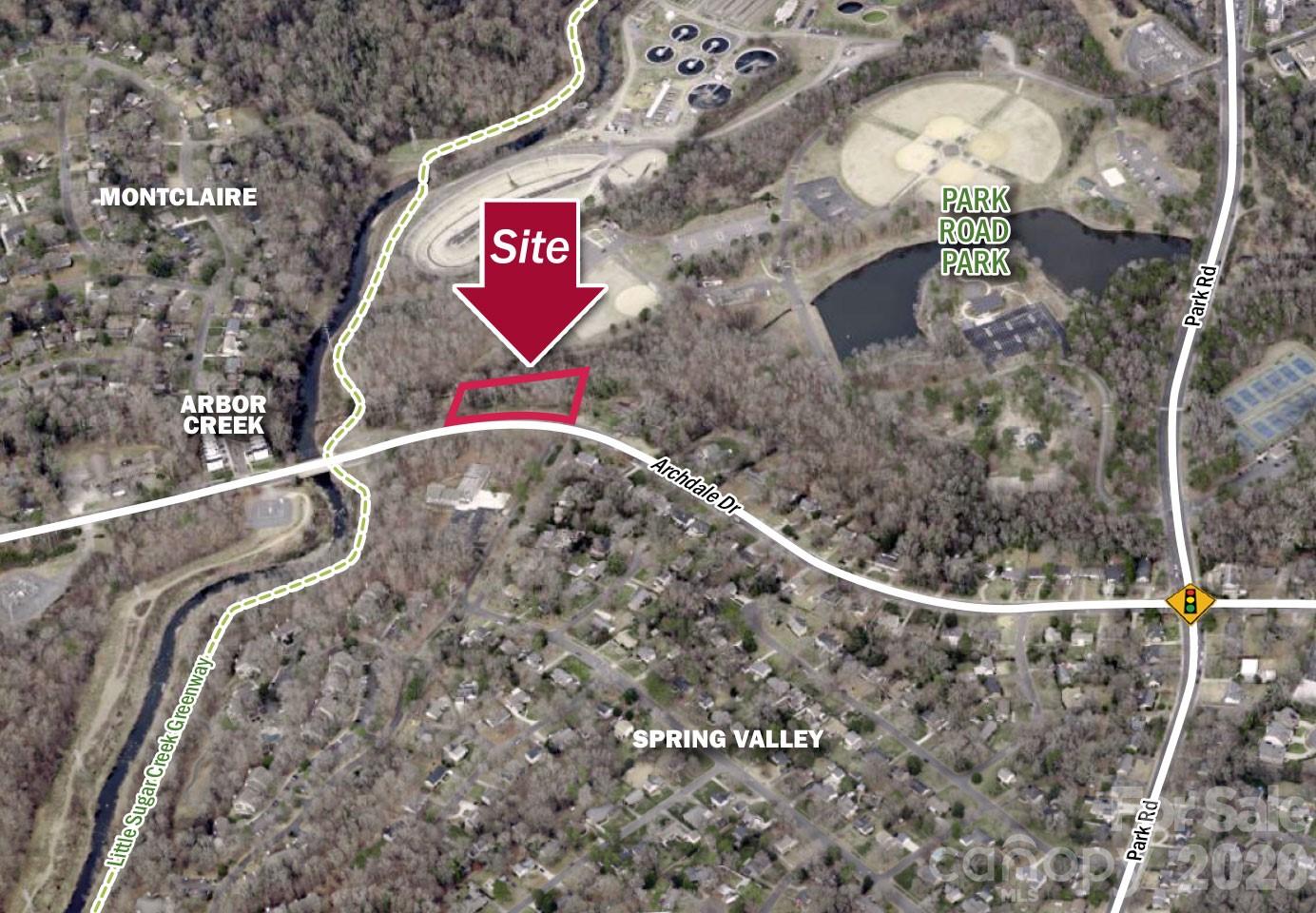 Two infill residential land parcels offered individually or together in the heart of south Charlotte. N1-B zoning supports subdivision into additional lots. Ideally suited for a builder looking to develop in sequence or as a combined site. Strong surrounding residential sales comps support a higher-end build. Located minutes from SouthPark Mall, Park Road Park, and the Little Sugar Creek Greenway. Served by highly sought-after CMS schools including Myers Park High School, Alexander Graham Middle, and Montclaire Elementary.