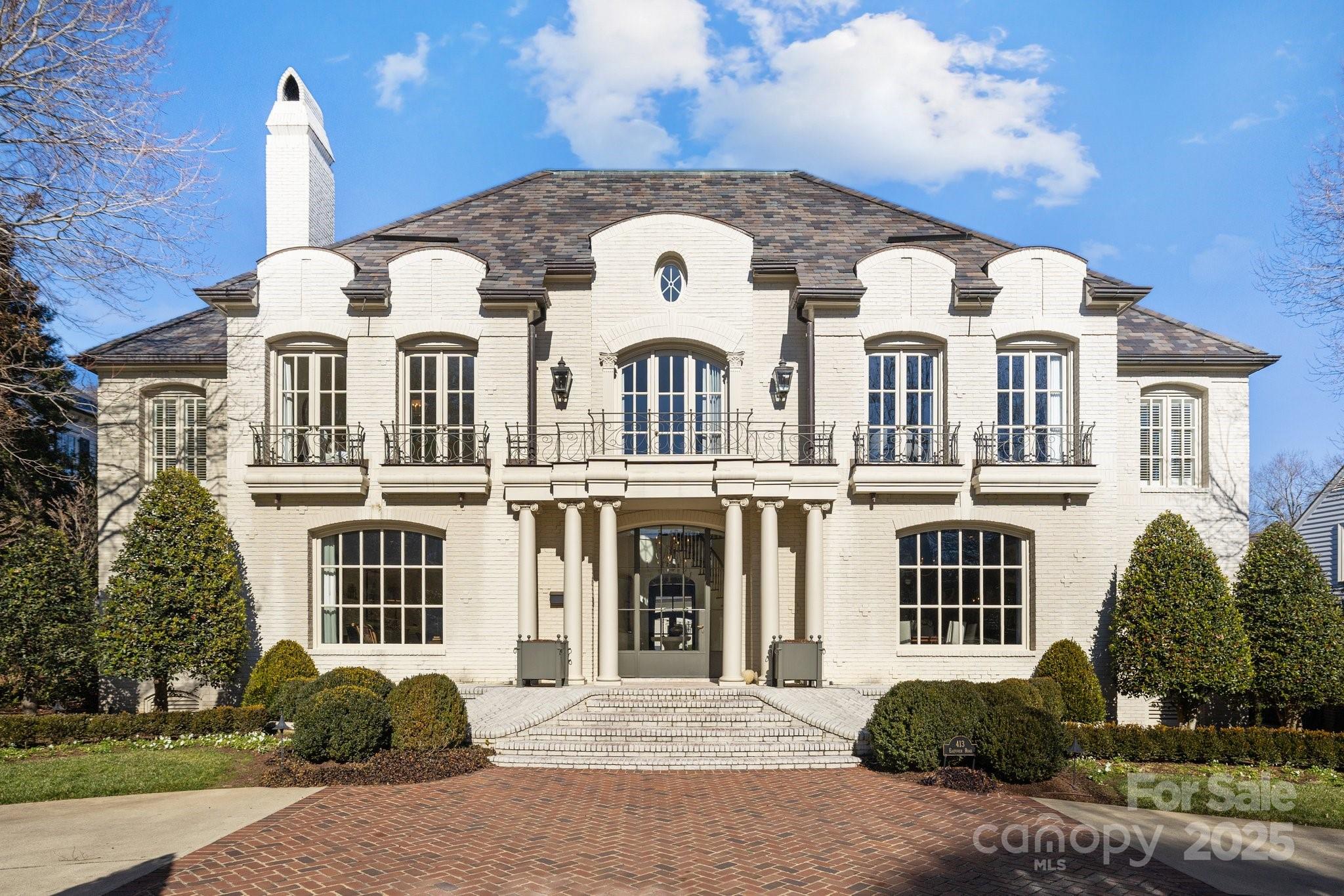 This stunning Eastover home is privately situated on one of Charlotte's most highly sought after streets. Timelessly updated throughout with a functional & open floor plan. Incredible natural light. Main level includes 2 living spaces, formal & casual dining rooms, chef's kitchen open to family room, a private study & large primary suite with brand new bathroom/closet renovation. Views of the gorgeous outdoor pool area from the entrance hall, the family room,  kitchen/breakfast nook & primary suite. Upper level features 4 bedrooms with ensuite baths & a great bonus room. Plus two spacious walk-in attic storage. The outdoor oasis includes a fabulous pool/spa, an outdoor grill, dining area & a fireplace perfect for entertaining. The pool house/2nd living quarters includes full bath, kitchenette & an upstairs exercise, providing flexibility for day to day living or entertaining. Additional back yard space perfect for gardening or play area. Generac Generator (covers 85% of home)(2022).