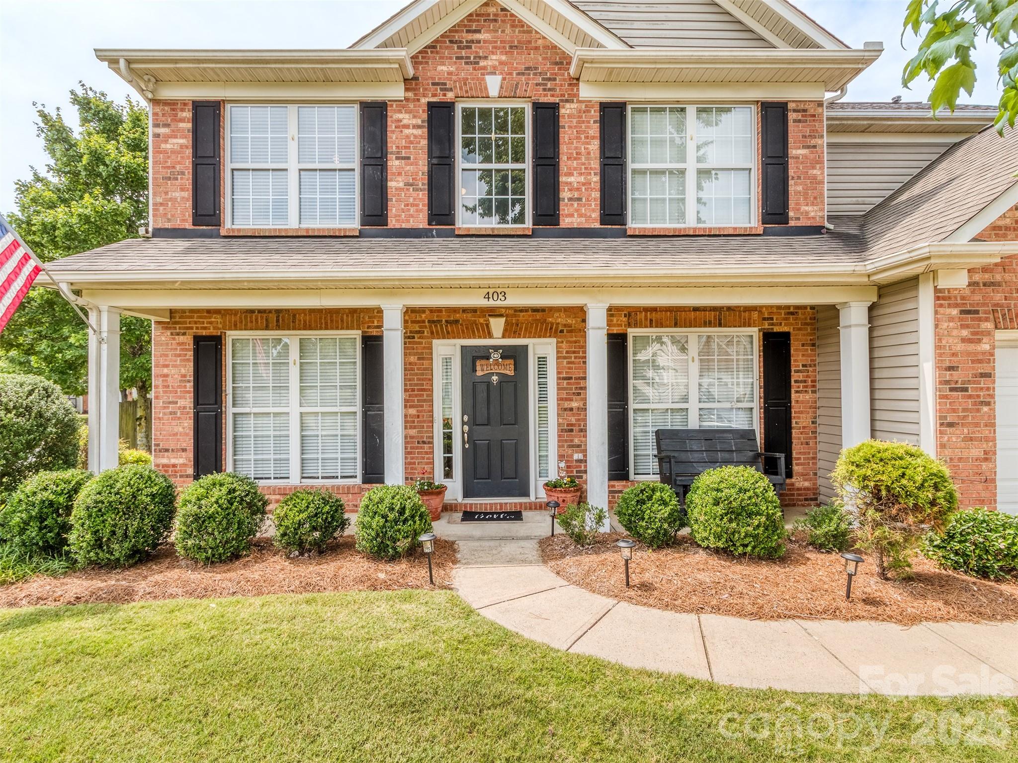 Strategic price adjustment to make this 4-bedroom home with LOCATION, LOCATION, LOCATION one of the best values in Fort Mill— low HOA neighborhood just minutes to I-77, Carowinds, Rivergate Shopping Center, and everyday conveniences. Located on a cul-de-sac in the award-winning Fort Mill School District, this home offers a backyard that will make you the envy of your friends.  Fully fenced level yard with a large stamped concrete patio. Home has a young roof and a new hot water heater for added peace of mind.  
A welcoming rocking-chair front porch leads into the home, with long windows throughout that bring in beautiful natural light. The open kitchen and family room create an easy flow for everyday living, and the kitchen includes a pantry and loads of cabinetry.  The main level also features a dedicated office with French doors plus a flex room perfect for a music space, workout area, bourbon room, reading/homework room, or kids’ play area. The dining room is finished with detailed molding for added character.
Upstairs, the spacious primary bedroom includes a large ensuite bath with dual vanities (one comfort-height), a separate shower and garden tub, and a custom closet system. Two of the three secondary bedrooms offer walk-in closets, and there’s a convenient hallway linen closet and upstairs laundry.

This home delivers the ideal combination of location, livability, and top-tier Fort Mill schools — a must-see at this price point.