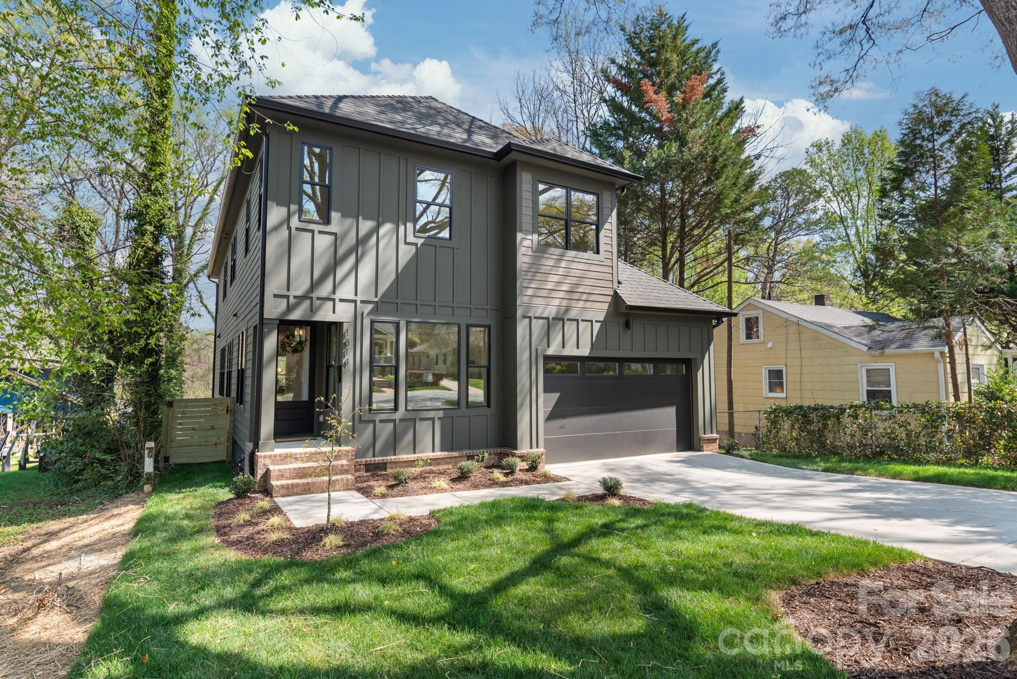 Limited-time builder incentive: $10,000 toward buyer closing costs or rate buy-down with acceptable offer! Welcome to 1814 Logie Avenue, a thoughtfully designed NEW construction home in the heart of Charlotte’s highly desirable Plaza Midwood neighborhood. Known for its vibrant character, walkability, and eclectic mix of local favorites, Plaza Midwood offers a lifestyle that’s both energetic and established. Discover a community where tree-lined streets meet some of the city’s best dining, shopping, and entertainment. With close proximity to NoDa, Uptown, and the LYNX Light Rail, this location delivers exceptional convenience while maintaining a true neighborhood feel. Inside, the home showcases intentional design and quality craftsmanship throughout. The open concept main level is designed for both everyday living and effortless entertaining, filled with natural light that highlights clean architectural lines and modern finishes. At the center of the home, a standout chef’s kitchen anchors the space. Featuring an oversized waterfall-edge quartz island, gas range, and a custom fluted hood, the kitchen blends function with elevated design. The juniper KitchenAid Appliance set is a must see! A dedicated wet bar or coffee station with built-in beverage refrigerator and custom shelving enhances both convenience and hosting potential. Site finished hardwood flooring runs throughout, creating warmth and continuity. Each bedroom is equipped with custom closet systems for optimized storage, while all bathrooms feature distinctive tile selections and curated design details that gives each space its own identity. The primary suite offers a spacious and comfortable retreat, designed with both style and functionality in mind. Low voltage prewire with data jacks & living room 5.1 speakers included. Large secondary bedrooms with walk in closets. Outdoor living is equally inviting, with a covered rear porch overlooking a fully fenced yard. Perfect for anyone seeking space for relaxing, entertaining, or creating your own private outdoor oasis. Professional landscaping and thoughtful site planning enhance both curb appeal and everyday usability. Set in one of Charlotte’s most dynamic neighborhoods, this home places you just minutes from local hotspots, parks, breweries, and coffee shops, all while offering quick access to Uptown and beyond. A rare opportunity to own new construction in one of Charlotte’s most iconic and evolving communities.